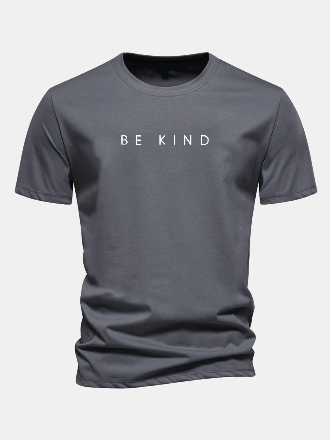Regular Fit Sei Nett Druck Baumwoll-T-Shirt - Image 11