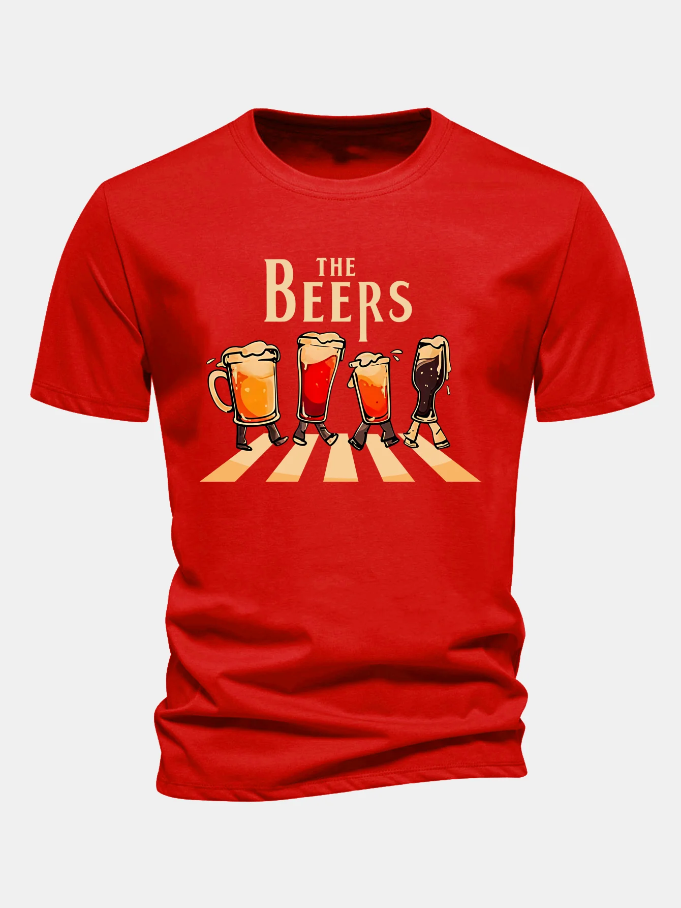 Regular Fit T-Shirt aus Baumwolle mit Bierdruck - Image 12