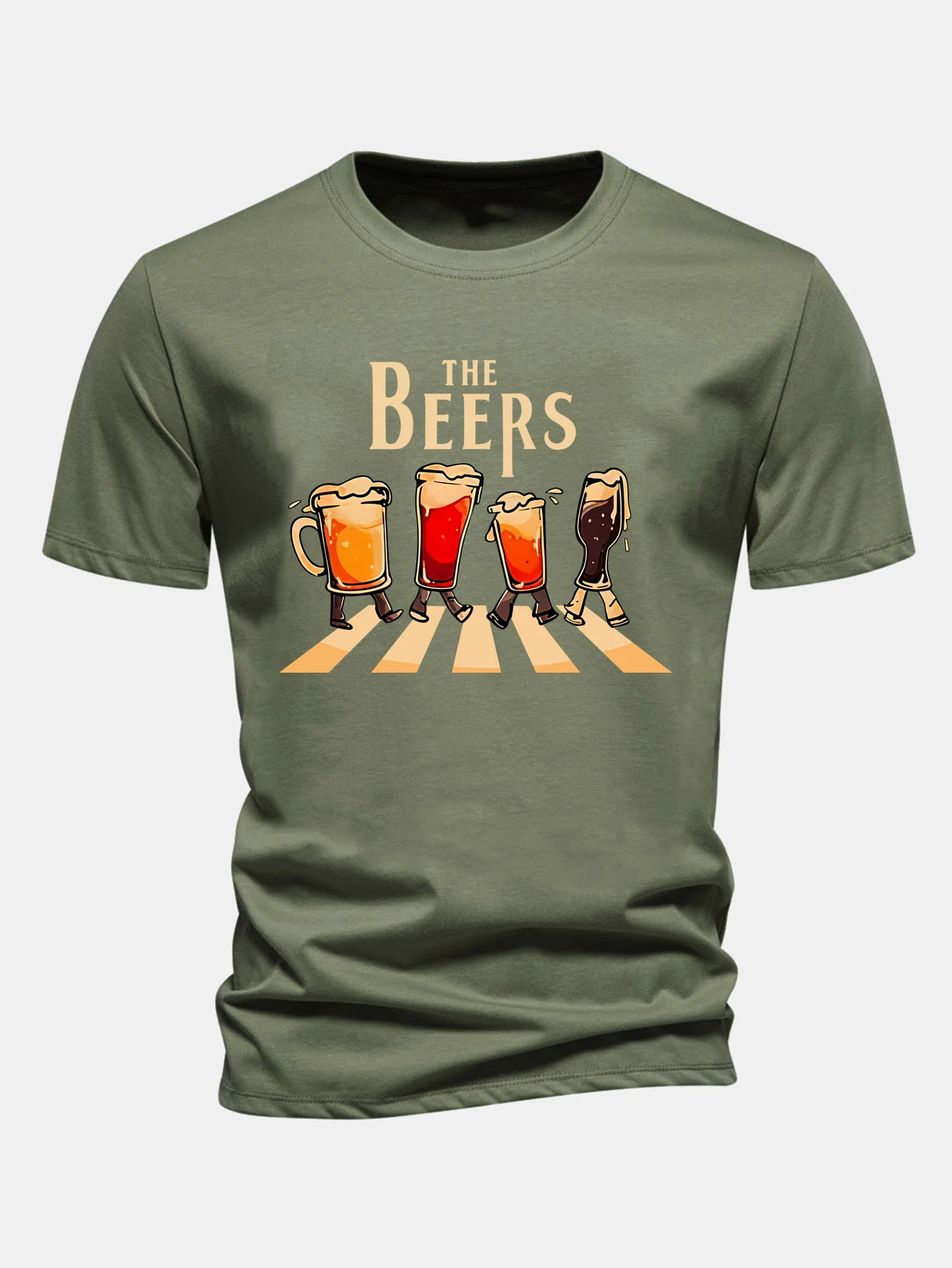 Regular Fit T-Shirt aus Baumwolle mit Bierdruck - Image 4