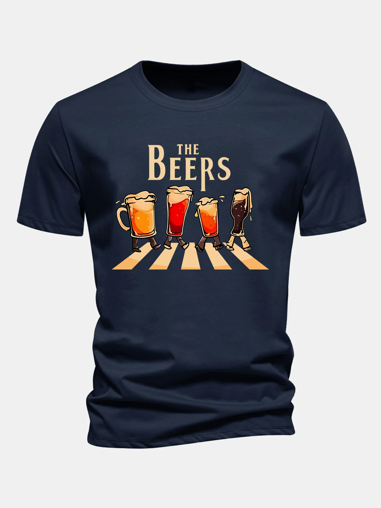Regular Fit T-Shirt aus Baumwolle mit Bierdruck - Image 9