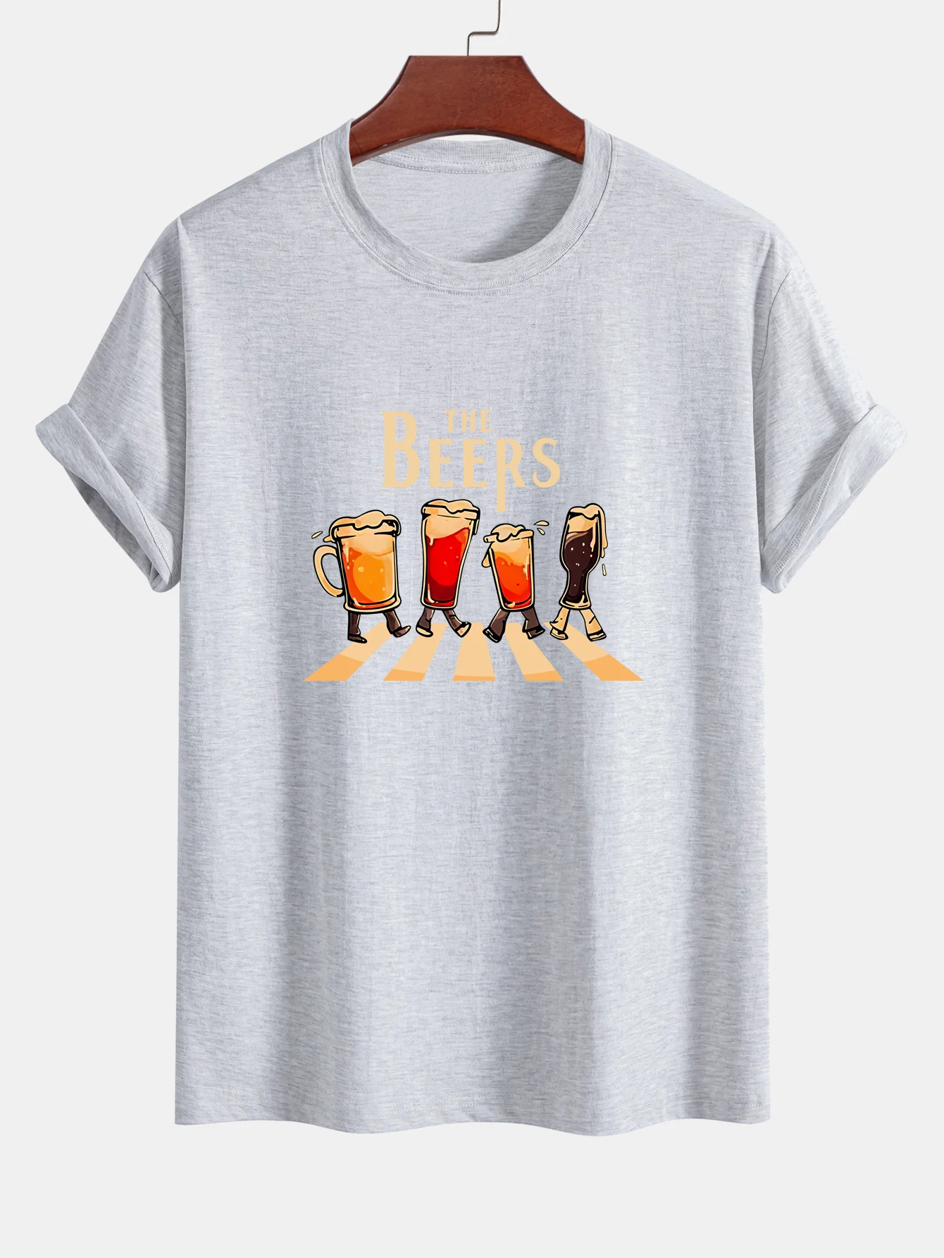 Regular Fit T-Shirt aus Baumwolle mit Bierdruck - Image 10