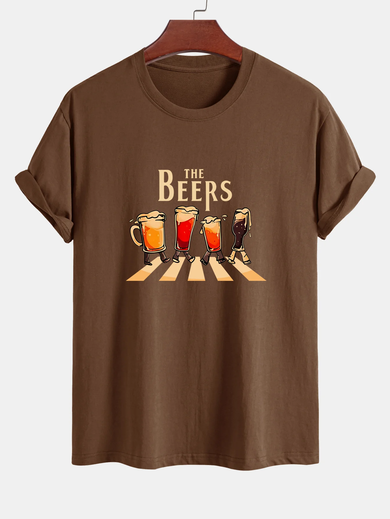 Regular Fit T-Shirt aus Baumwolle mit Bierdruck - Image 2