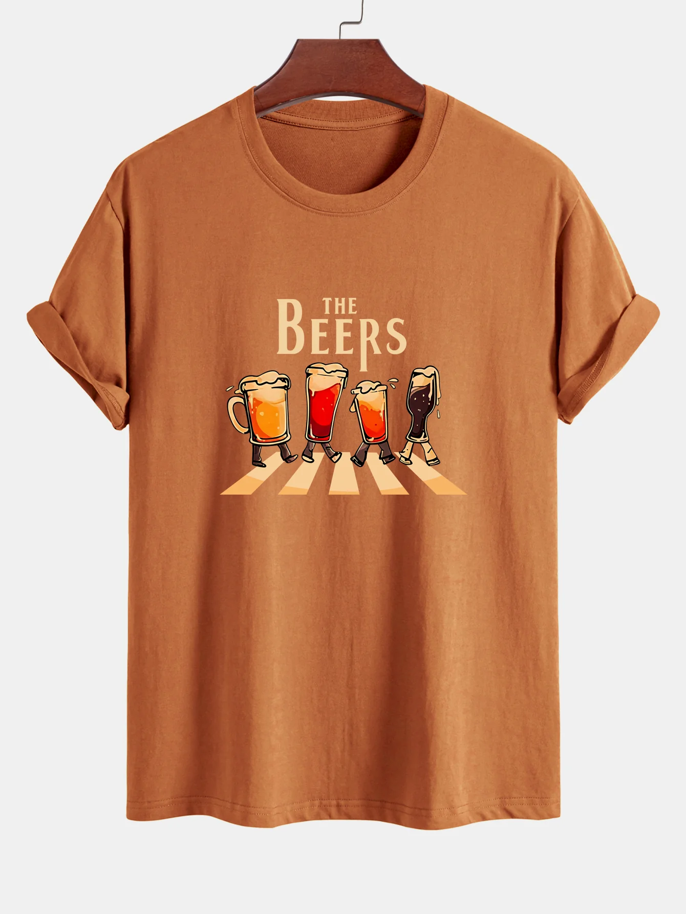 Regular Fit T-Shirt aus Baumwolle mit Bierdruck - Image 4