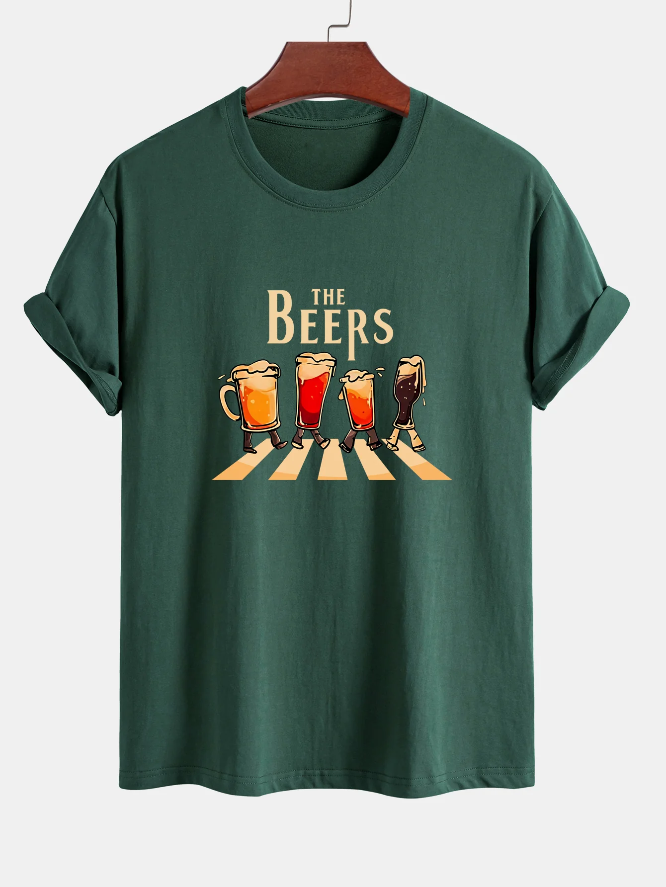 Regular Fit T-Shirt aus Baumwolle mit Bierdruck - Image 6
