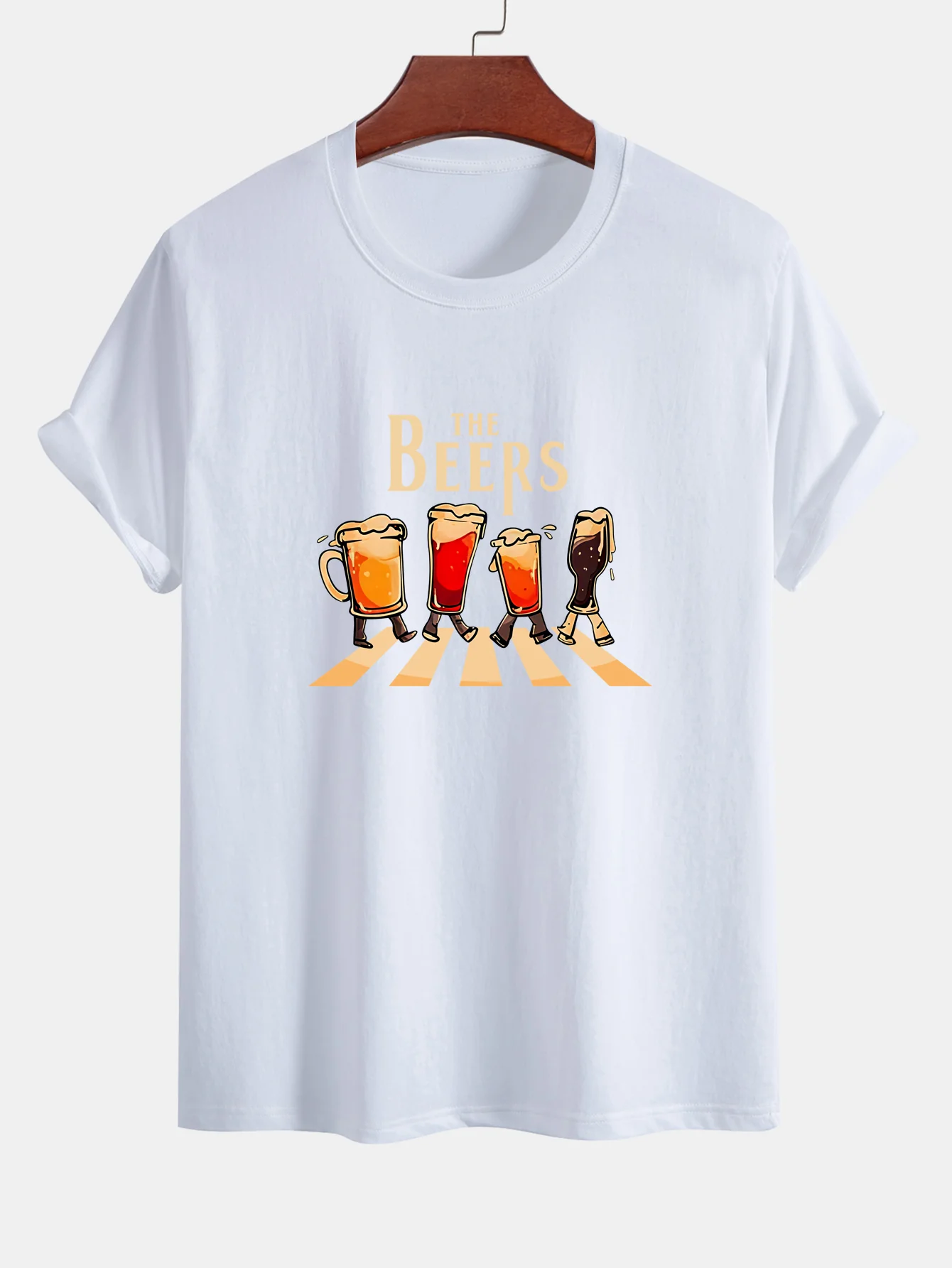 Regular Fit T-Shirt aus Baumwolle mit Bierdruck - Image 8