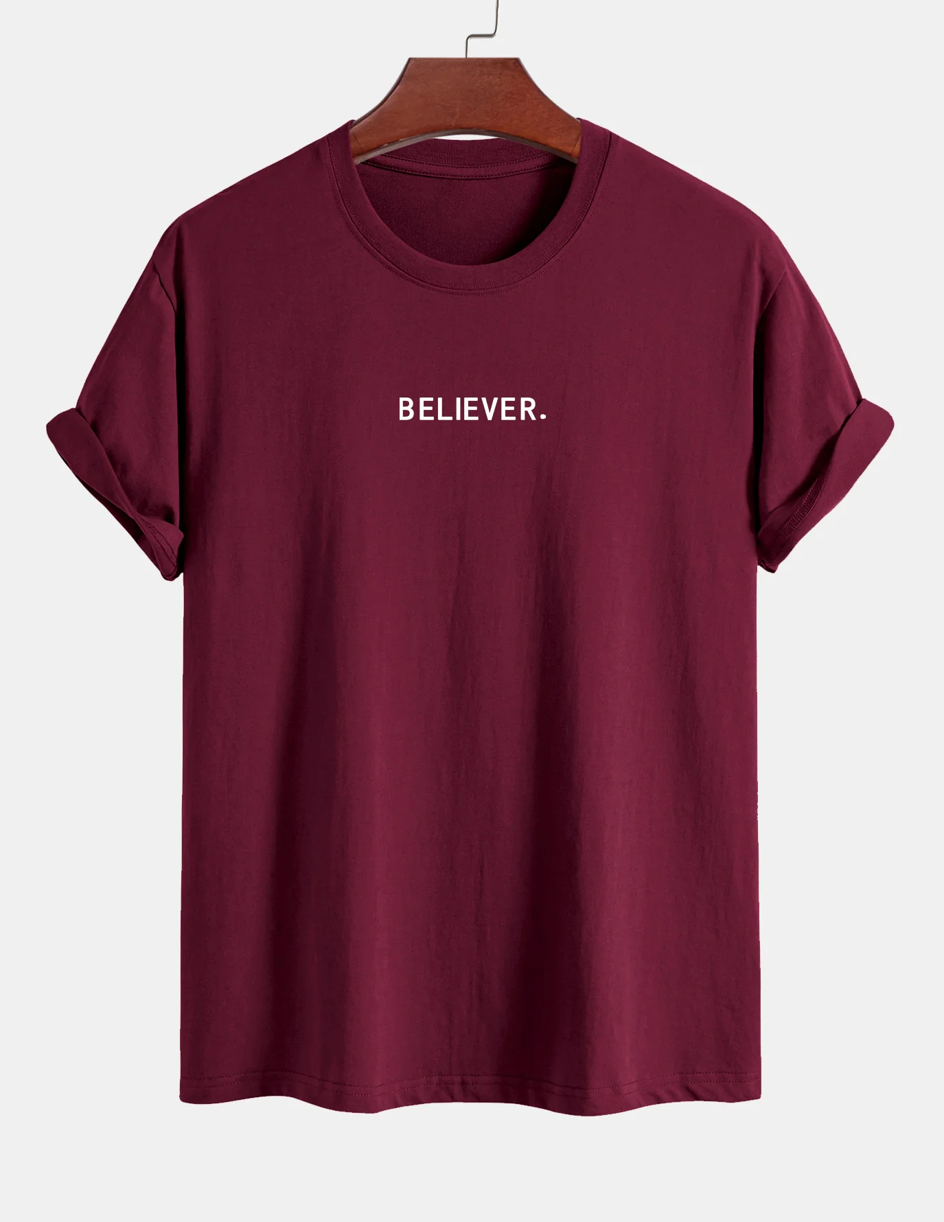 Regular Fit Believer Print Baumwoll-T-Shirt - Image 10