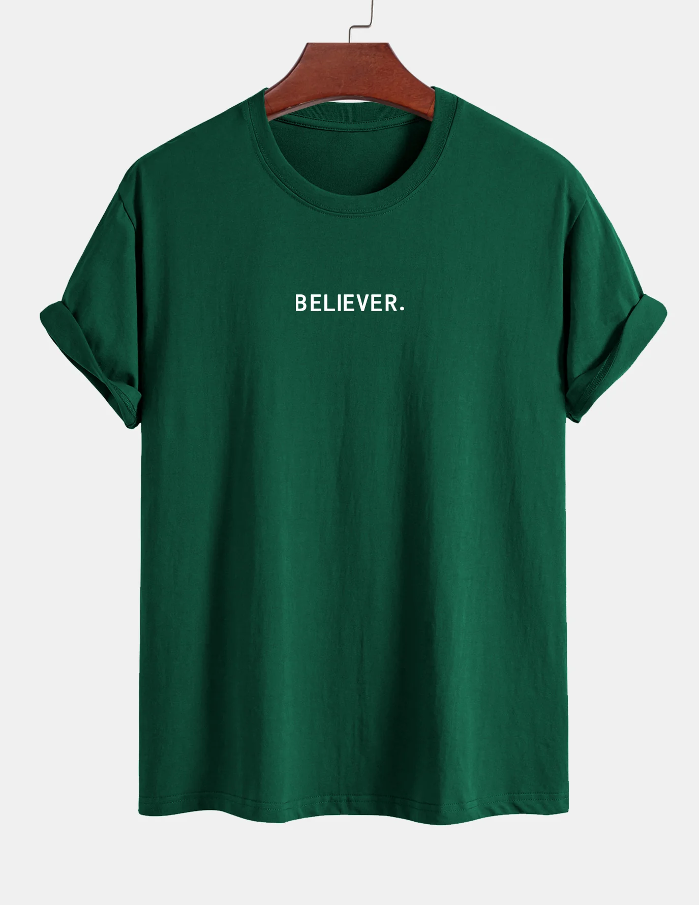 Regular Fit Believer Print Baumwoll-T-Shirt - Image 11