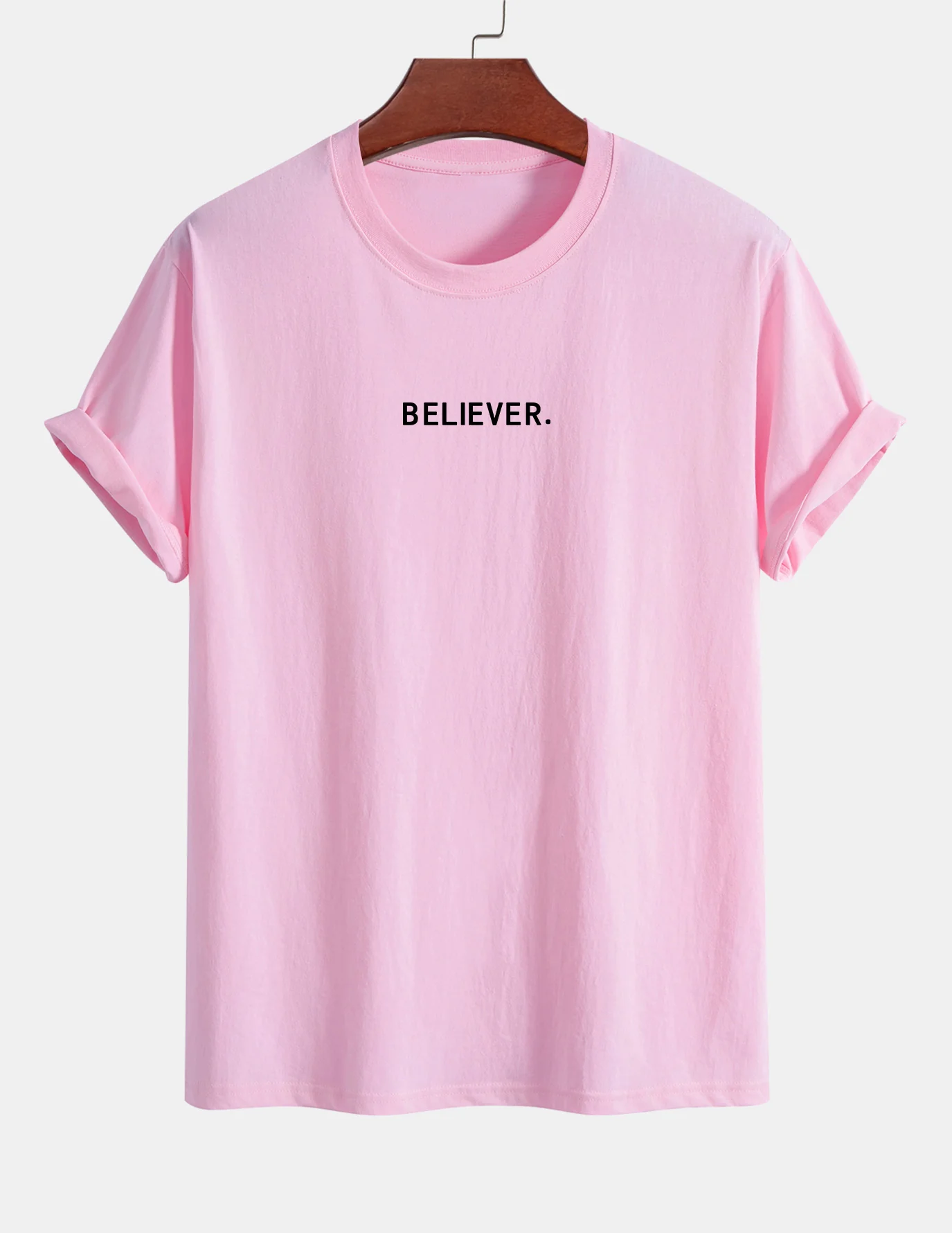 Regular Fit Believer Print Baumwoll-T-Shirt - Image 13