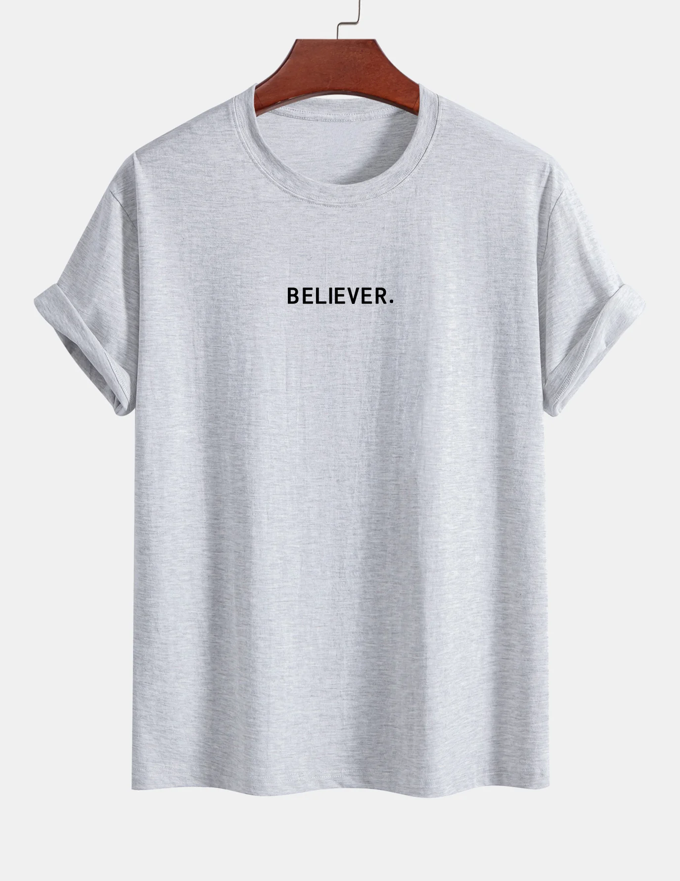 Regular Fit Believer Print Baumwoll-T-Shirt - Image 14