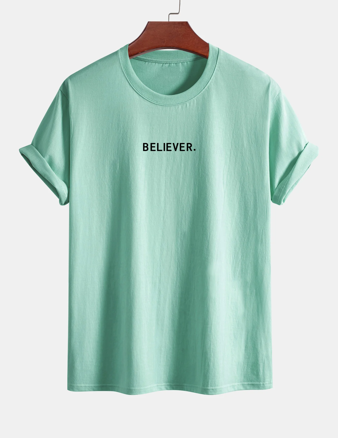 Regular Fit Believer Print Baumwoll-T-Shirt - Image 15