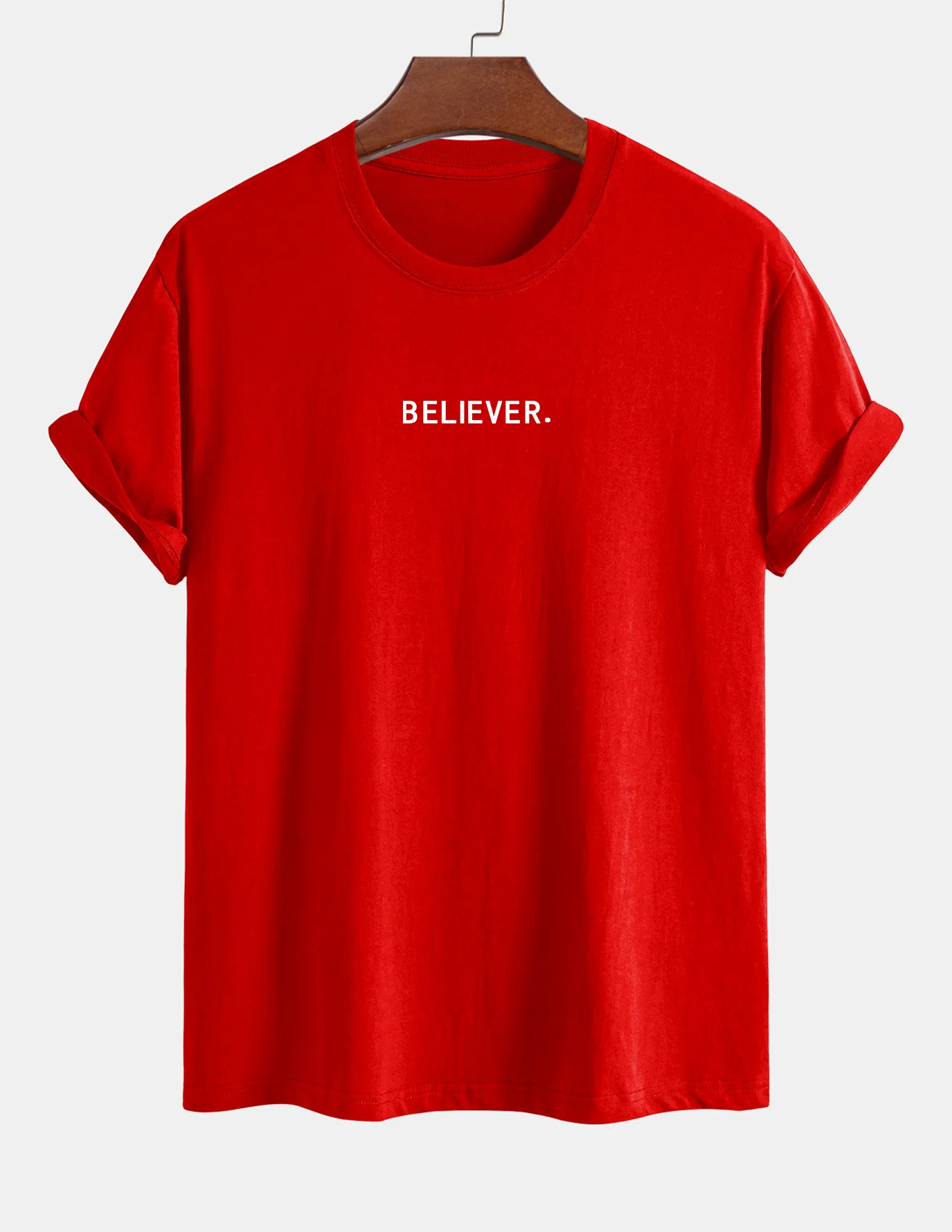 Regular Fit Believer Print Baumwoll-T-Shirt - Image 17