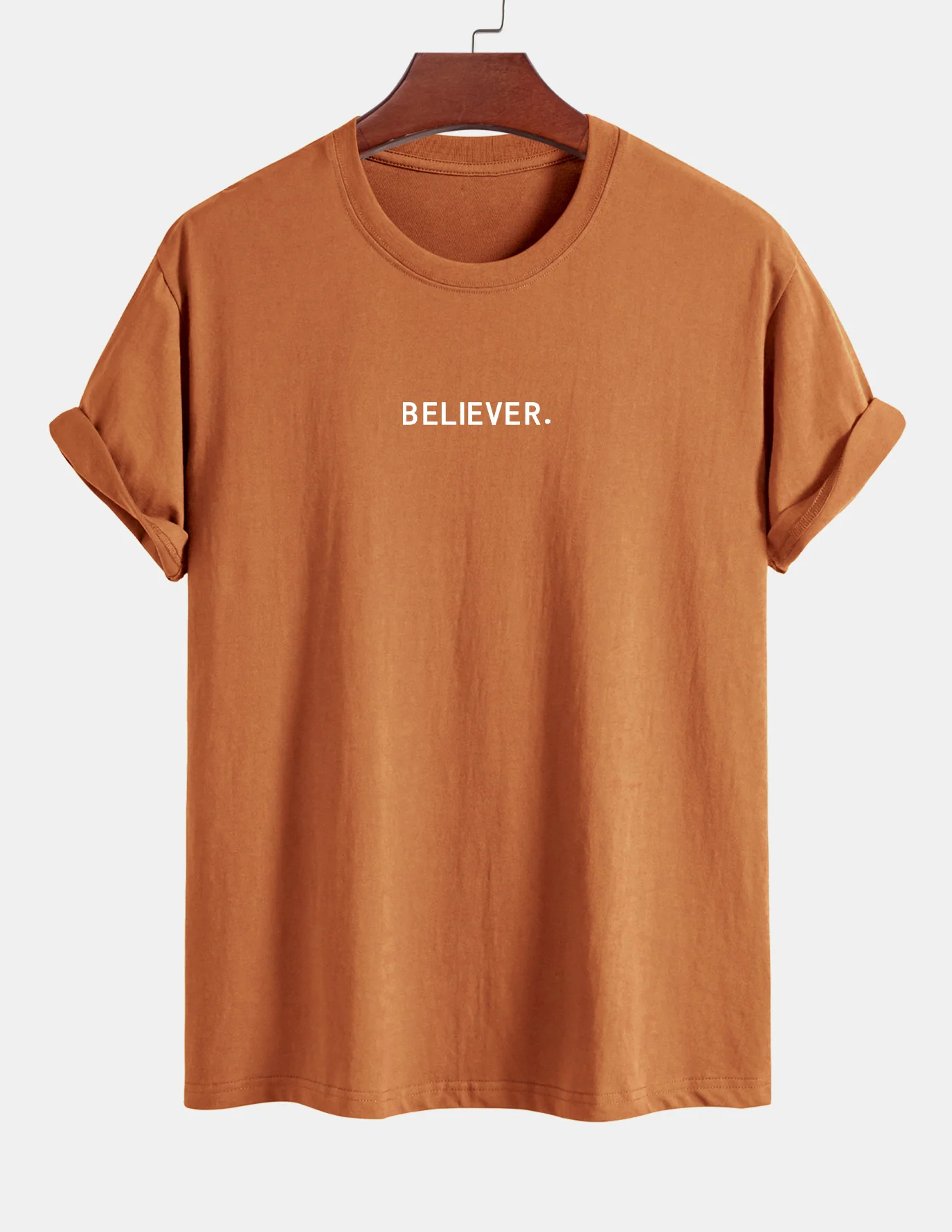 Regular Fit Believer Print Baumwoll-T-Shirt - Image 7