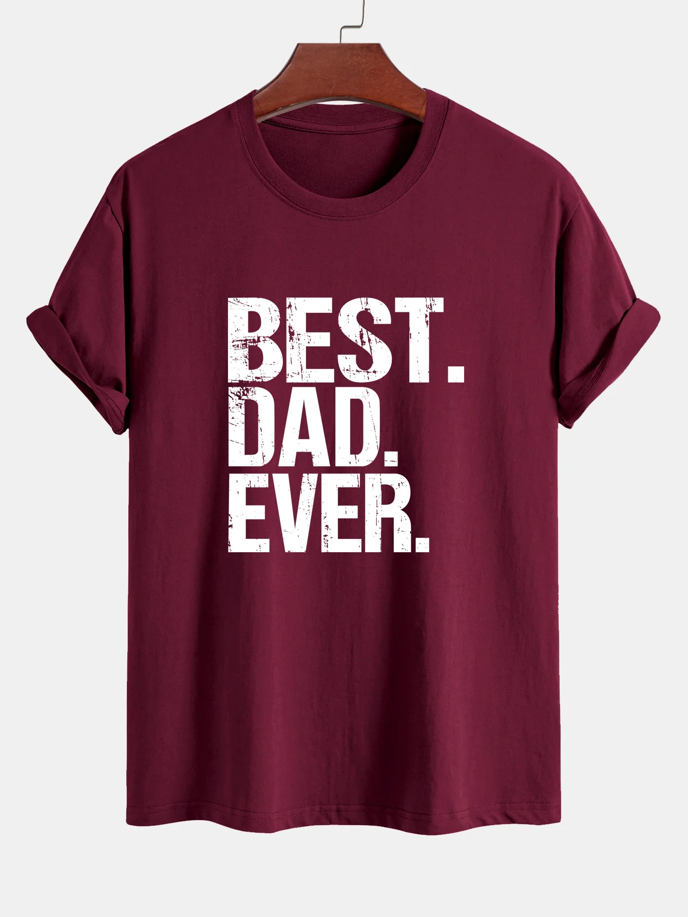 Regular Fit Best Dad Ever Print Baumwoll-T-Shirt - Image 10