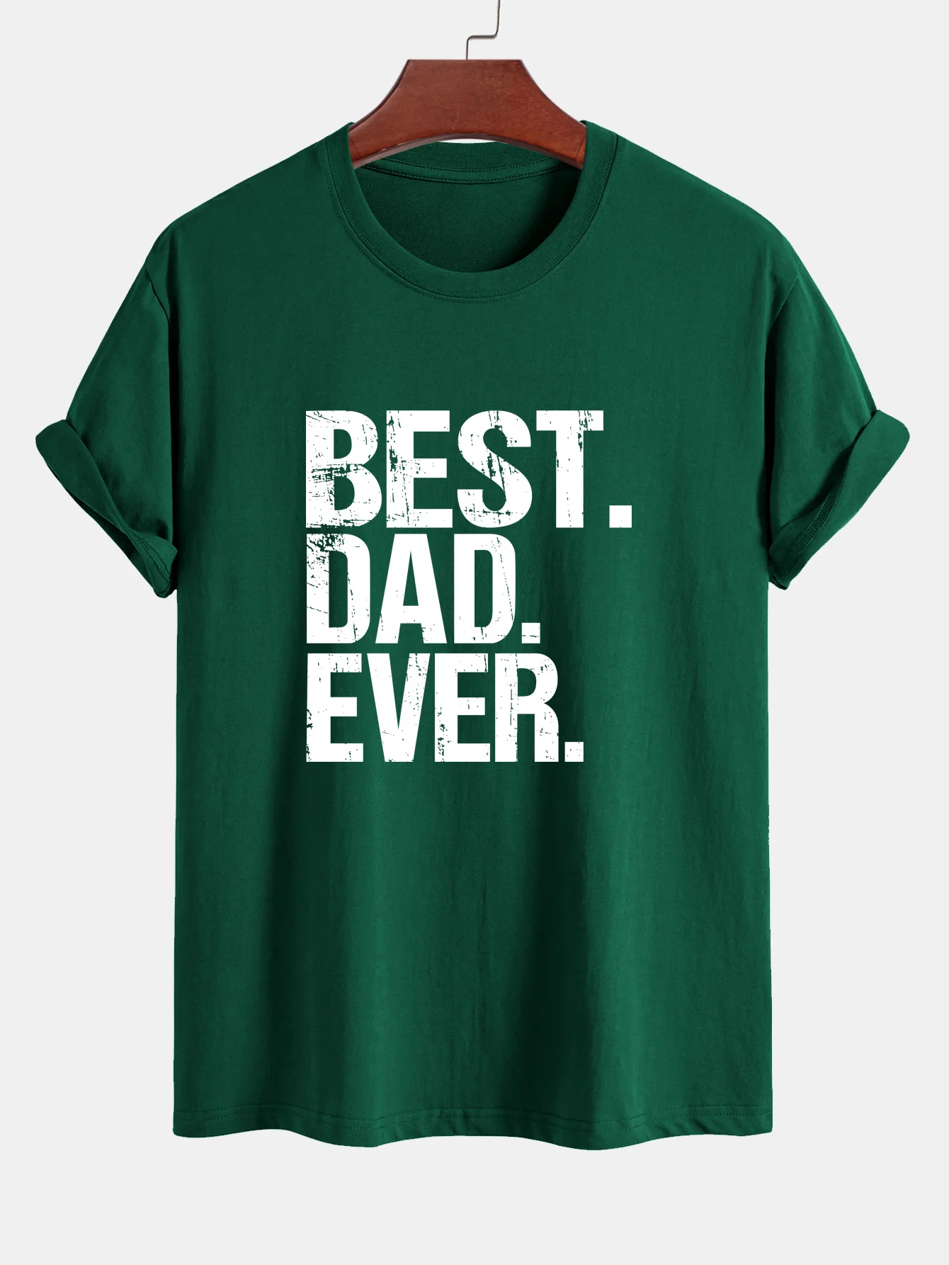 Regular Fit Best Dad Ever Print Baumwoll-T-Shirt - Image 11