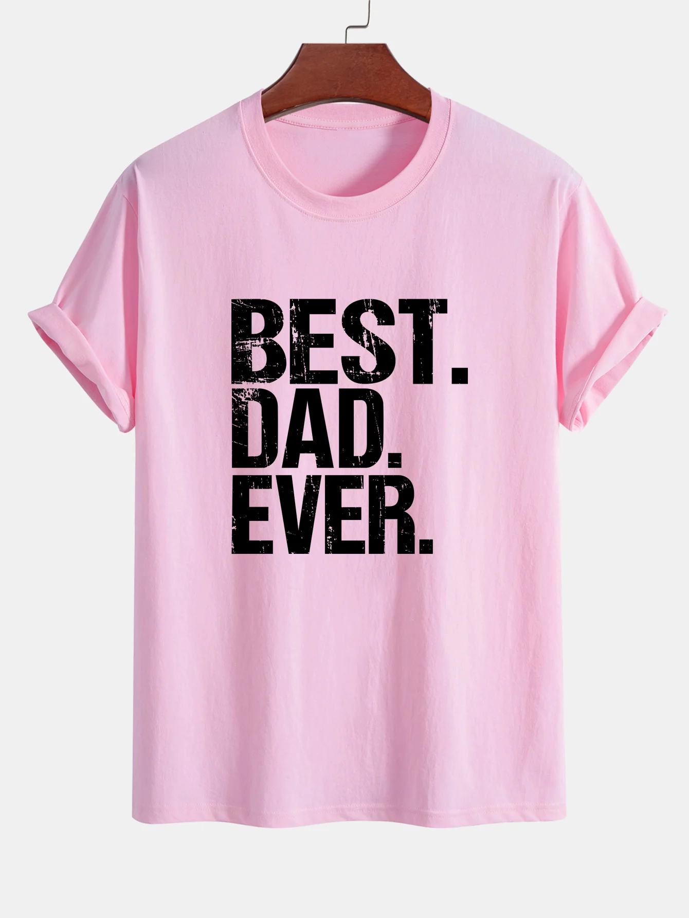 Regular Fit Best Dad Ever Print Baumwoll-T-Shirt - Image 12