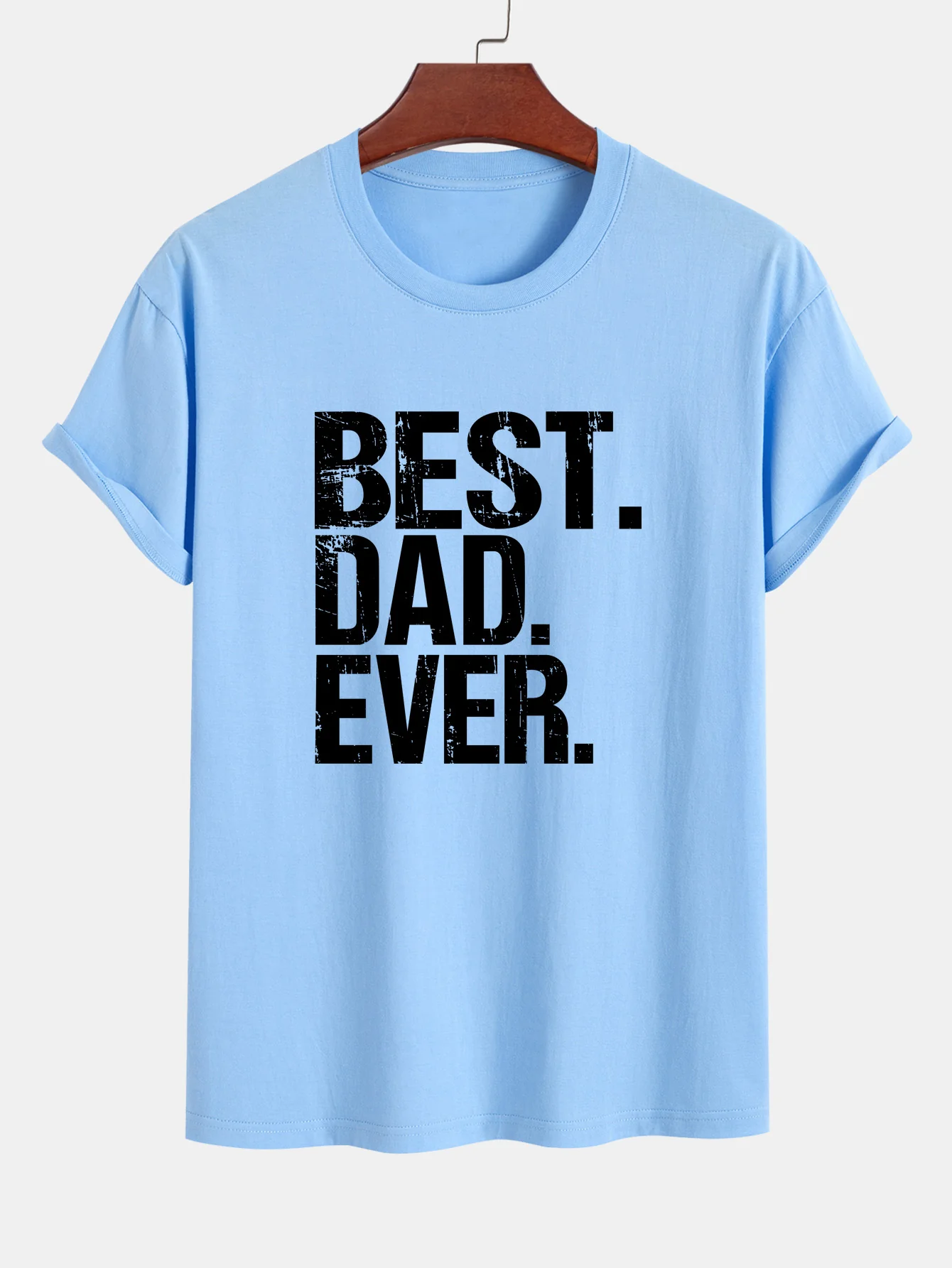 Regular Fit Best Dad Ever Print Baumwoll-T-Shirt - Image 15