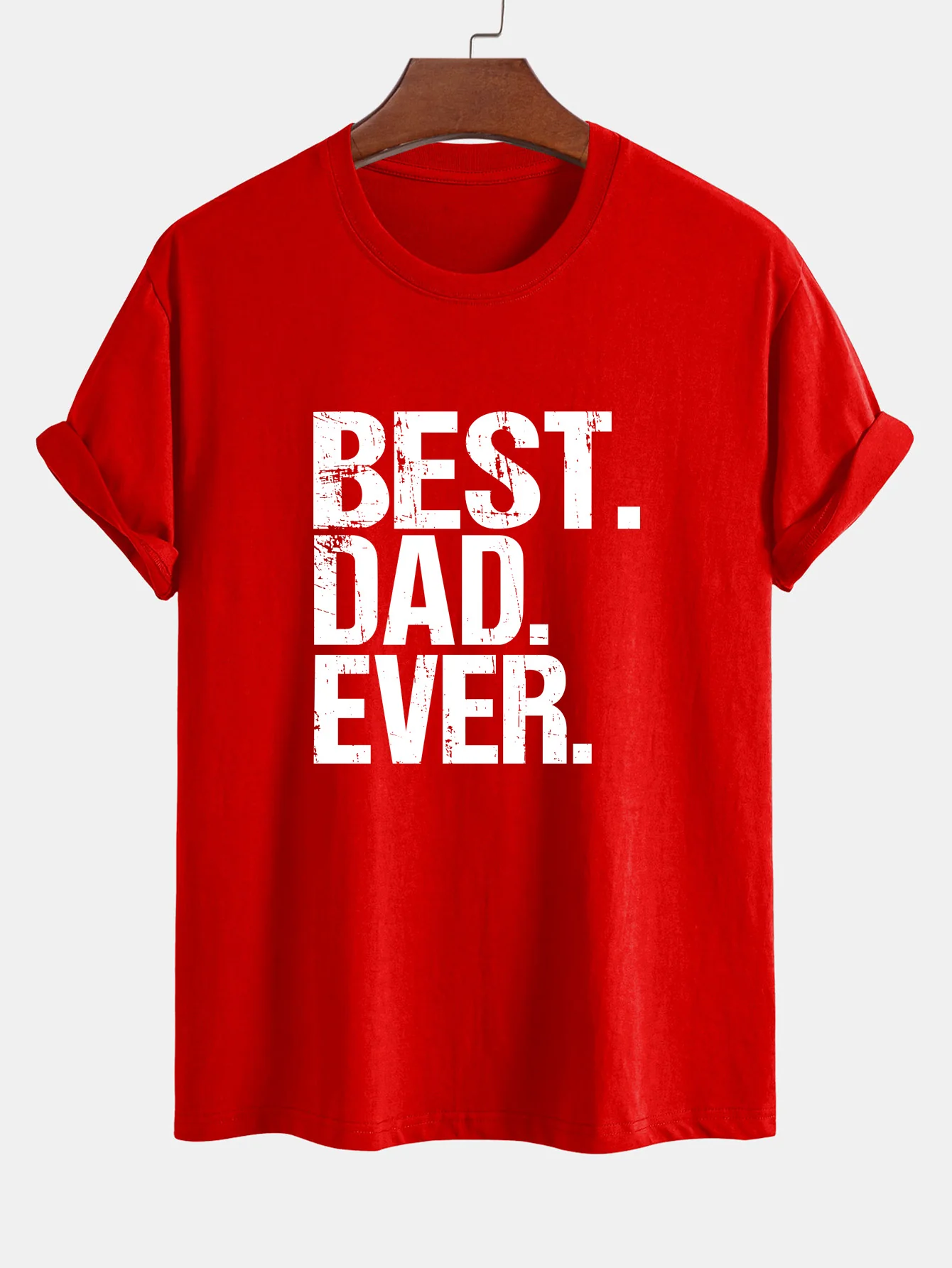 Regular Fit Best Dad Ever Print Baumwoll-T-Shirt - Image 16