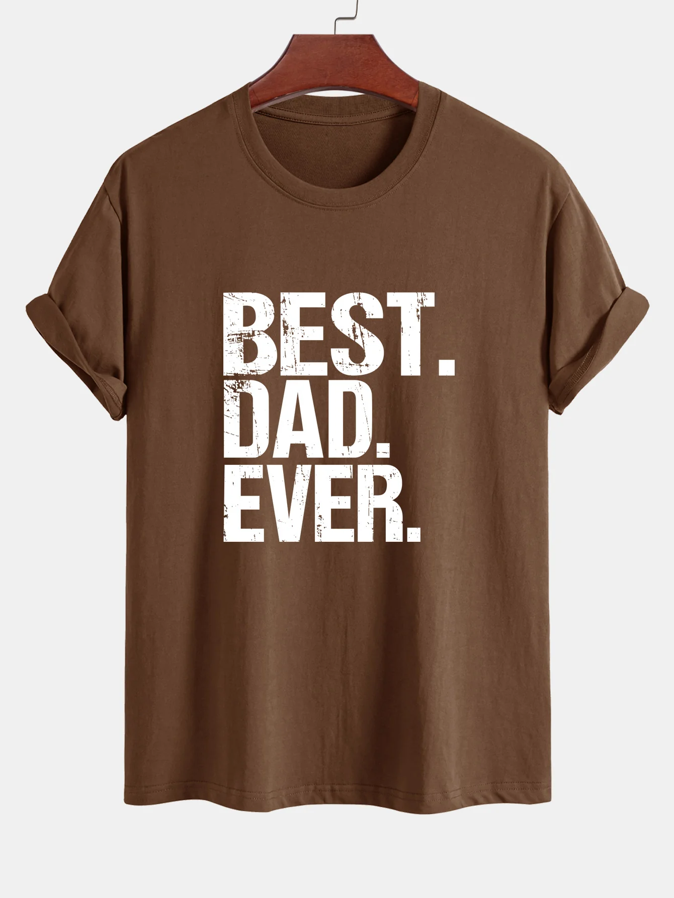 Regular Fit Best Dad Ever Print Baumwoll-T-Shirt - Image 8