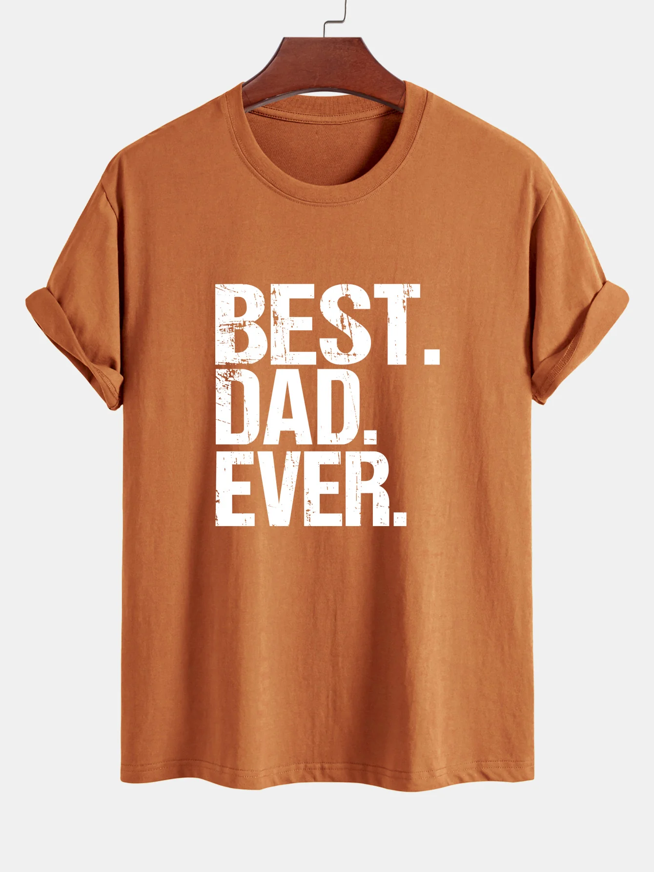 Regular Fit Best Dad Ever Print Baumwoll-T-Shirt - Image 9