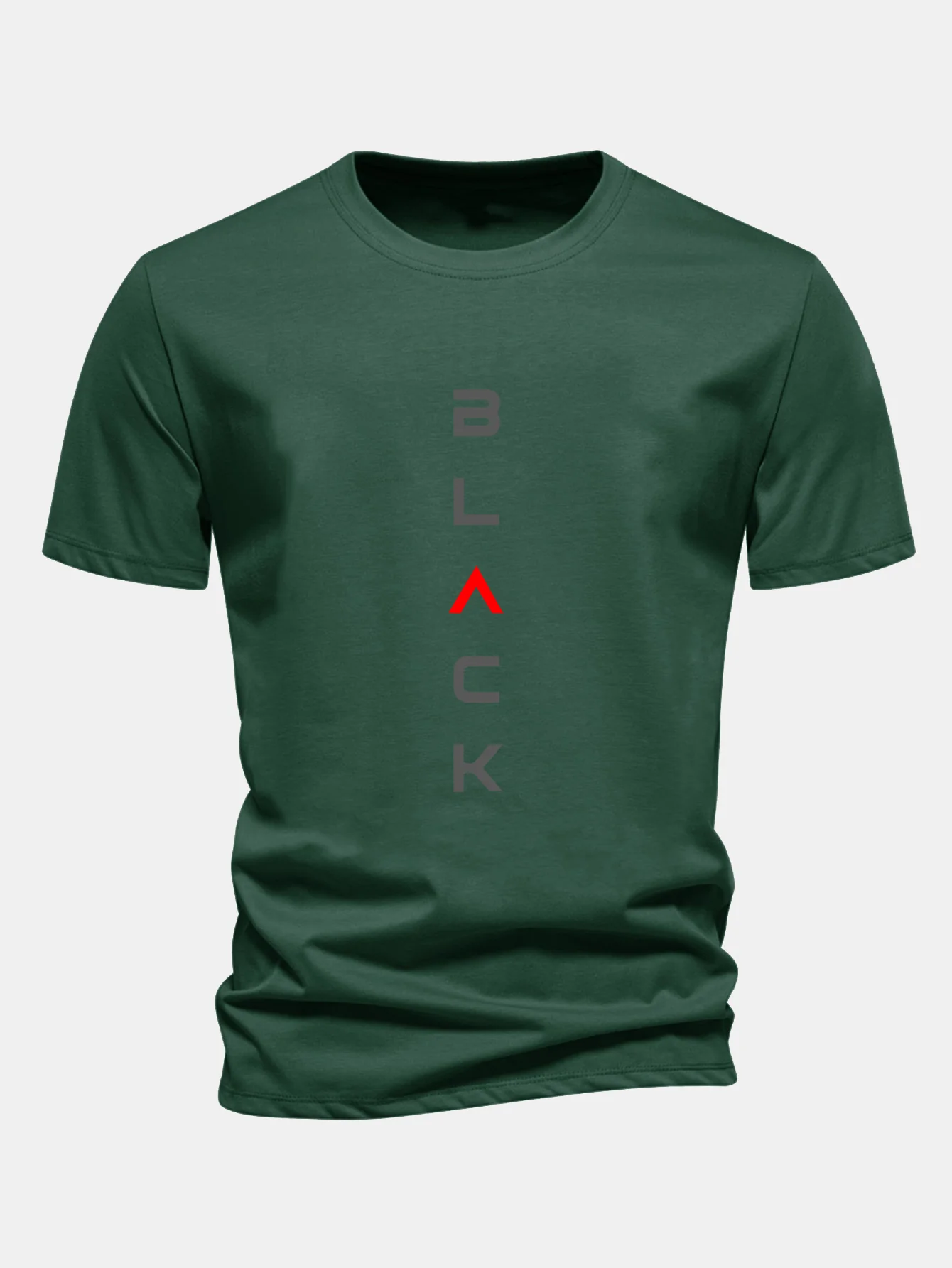 Regular Fit Schwarzes Bedrucktes Baumwoll-T-Shirt - Image 11