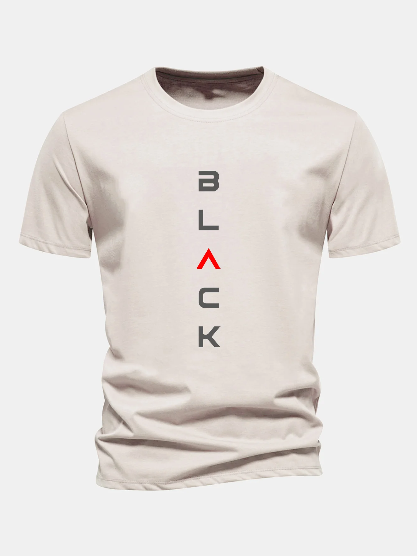 Regular Fit Schwarzes Bedrucktes Baumwoll-T-Shirt - Image 8