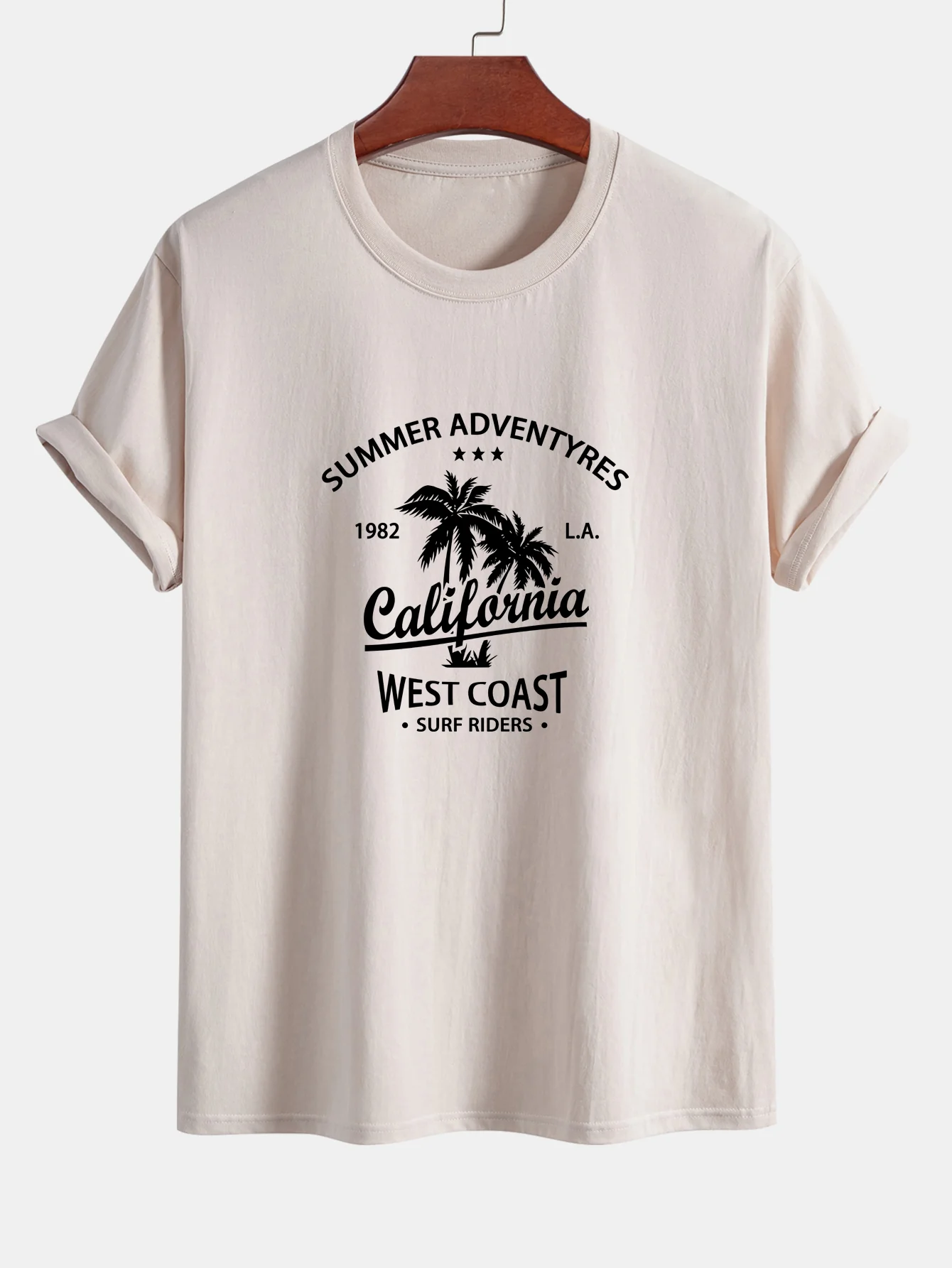 Regular Fit T-Shirt aus Baumwolle mit Kalifornien-Palmen-Print - Image 10