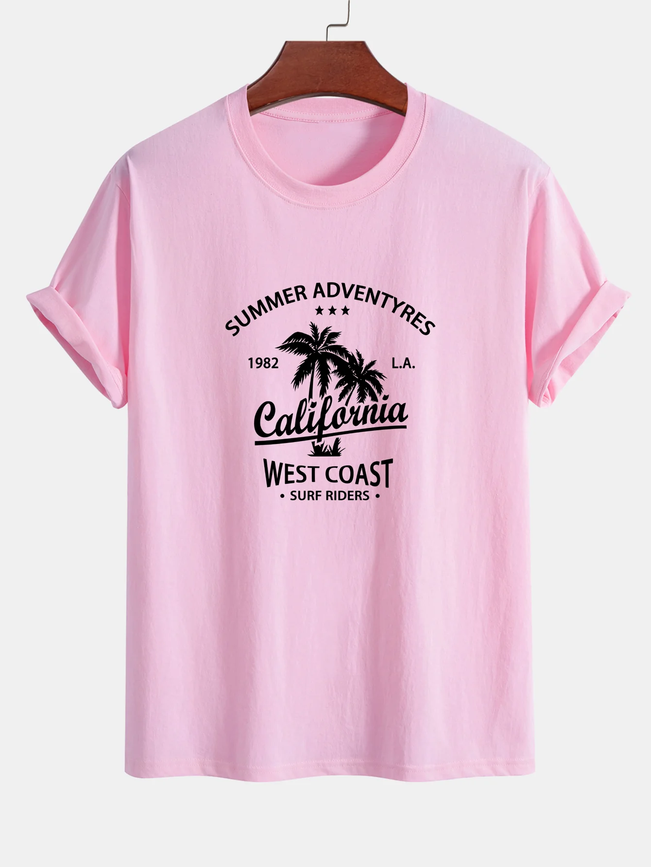 Regular Fit T-Shirt aus Baumwolle mit Kalifornien-Palmen-Print - Image 11