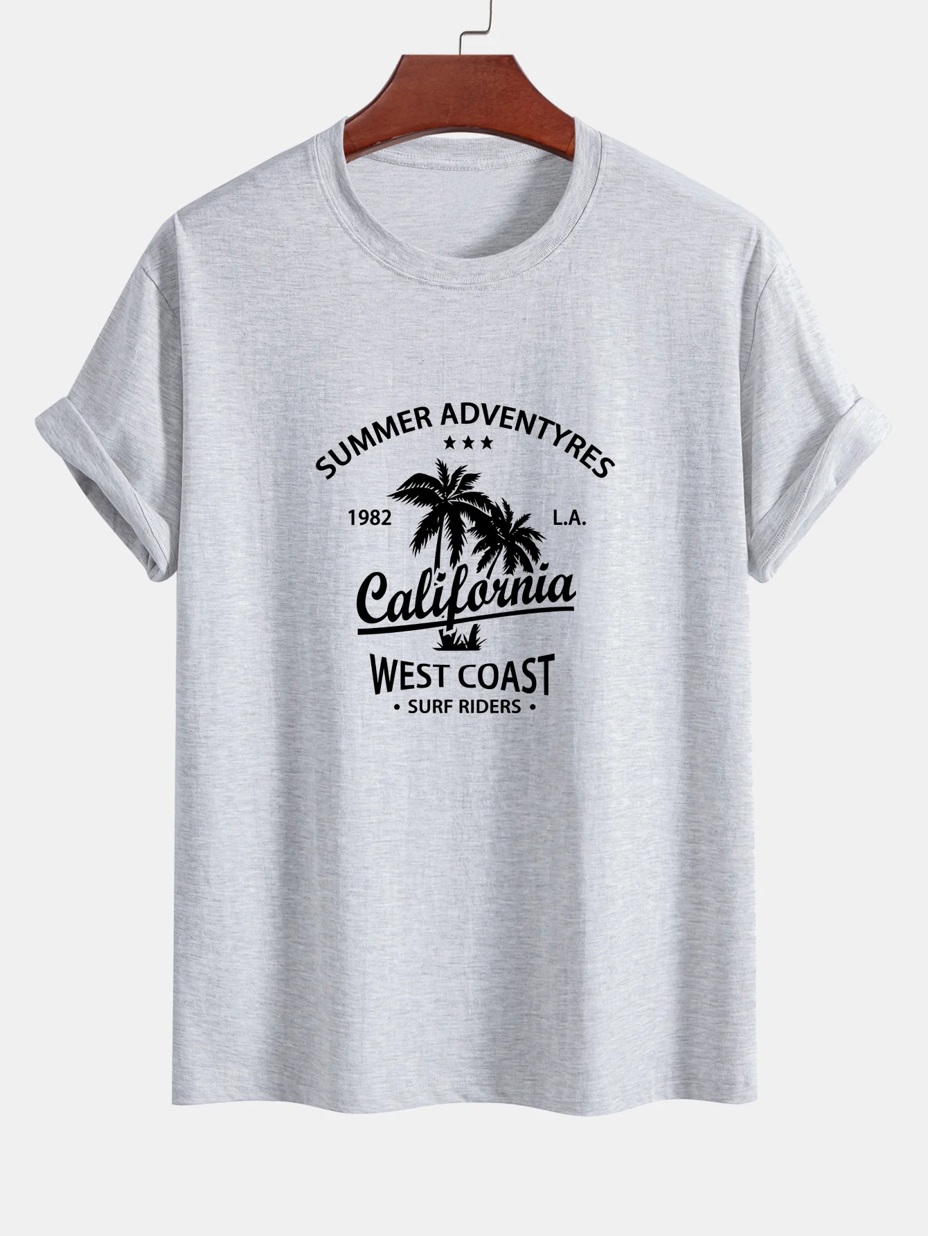 Regular Fit T-Shirt aus Baumwolle mit Kalifornien-Palmen-Print - Image 12