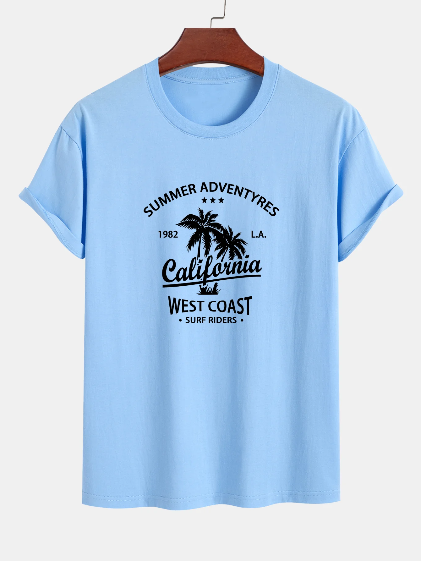 Regular Fit T-Shirt aus Baumwolle mit Kalifornien-Palmen-Print - Image 14