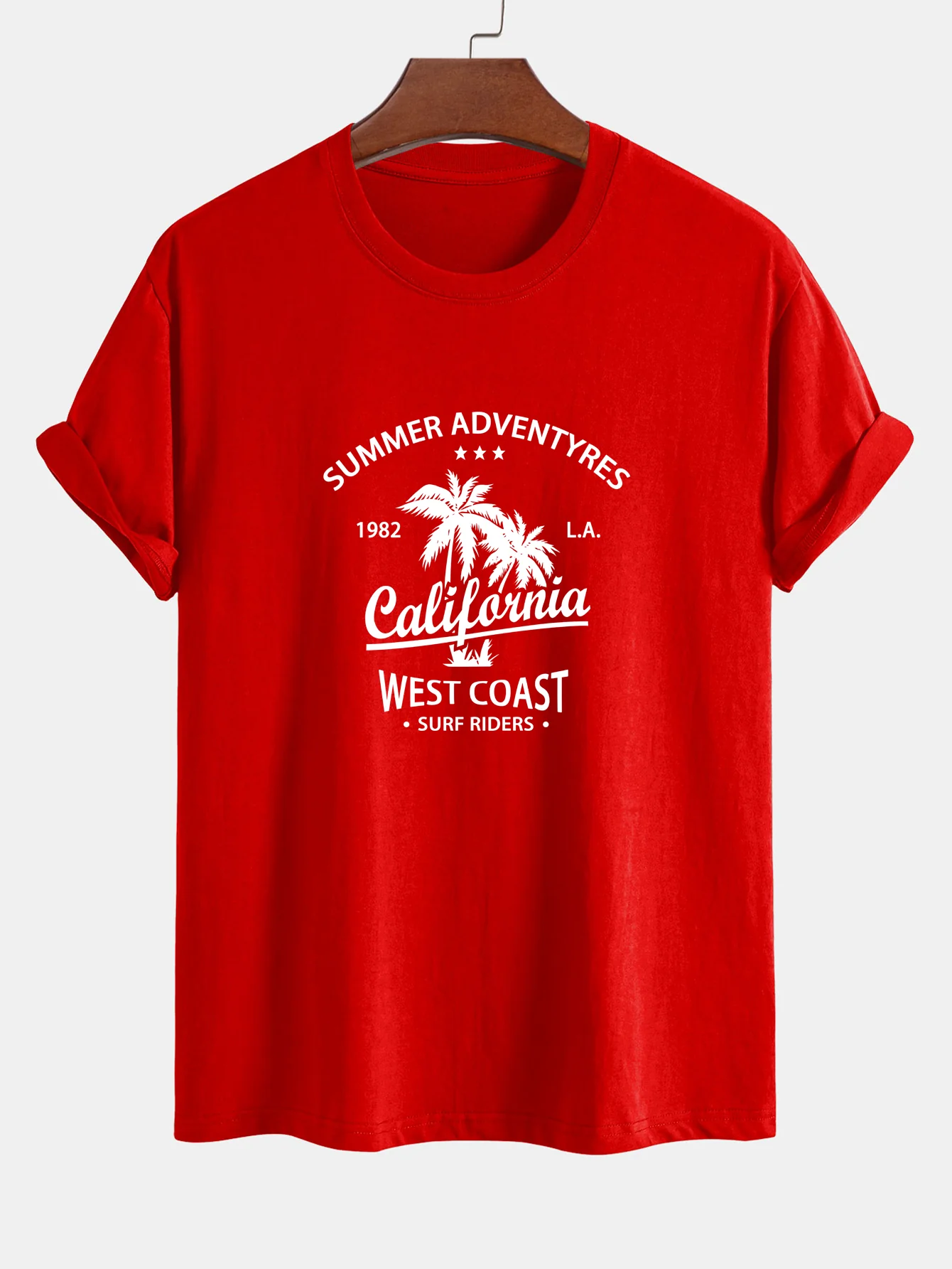 Regular Fit T-Shirt aus Baumwolle mit Kalifornien-Palmen-Print - Image 16
