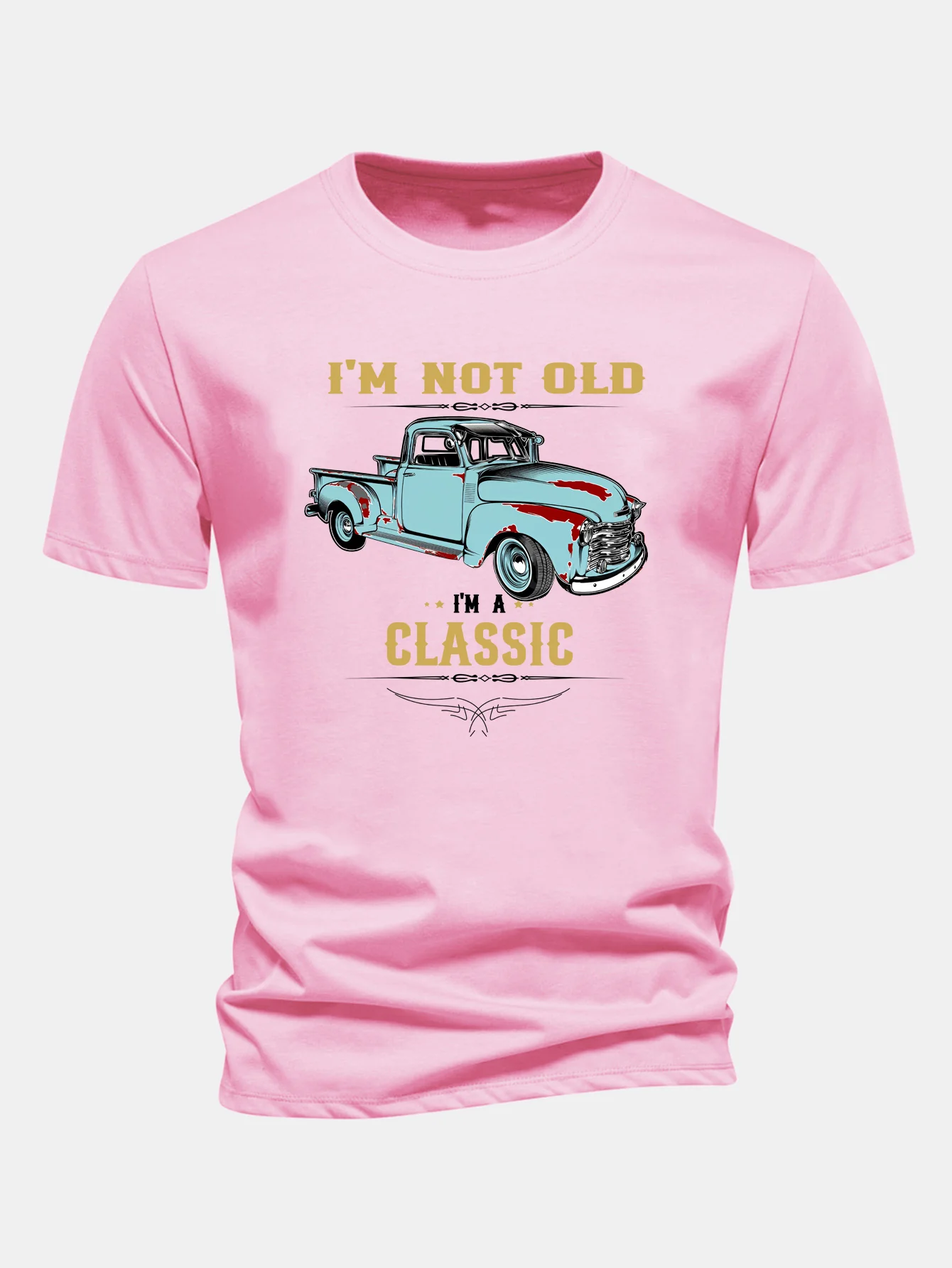 Regular Fit Klassisches Auto Print Baumwoll-T-Shirt - Image 6
