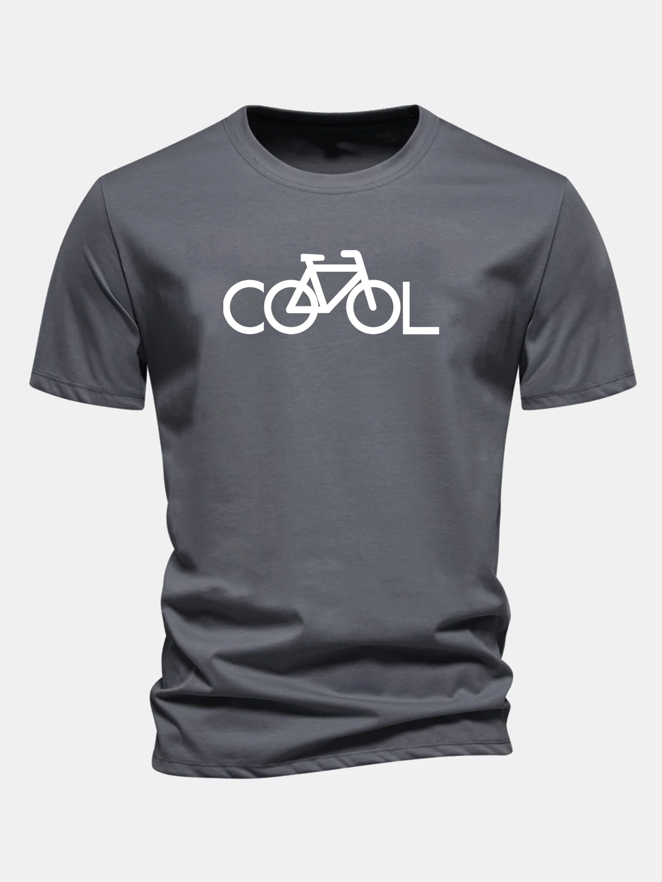 Regular Fit Cool Bicycle Print Cotton T-Shirt - Image 11