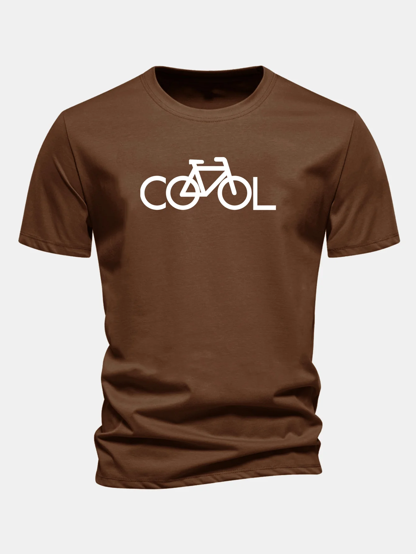 Regular Fit Cool Bicycle Print Cotton T-Shirt - Image 3