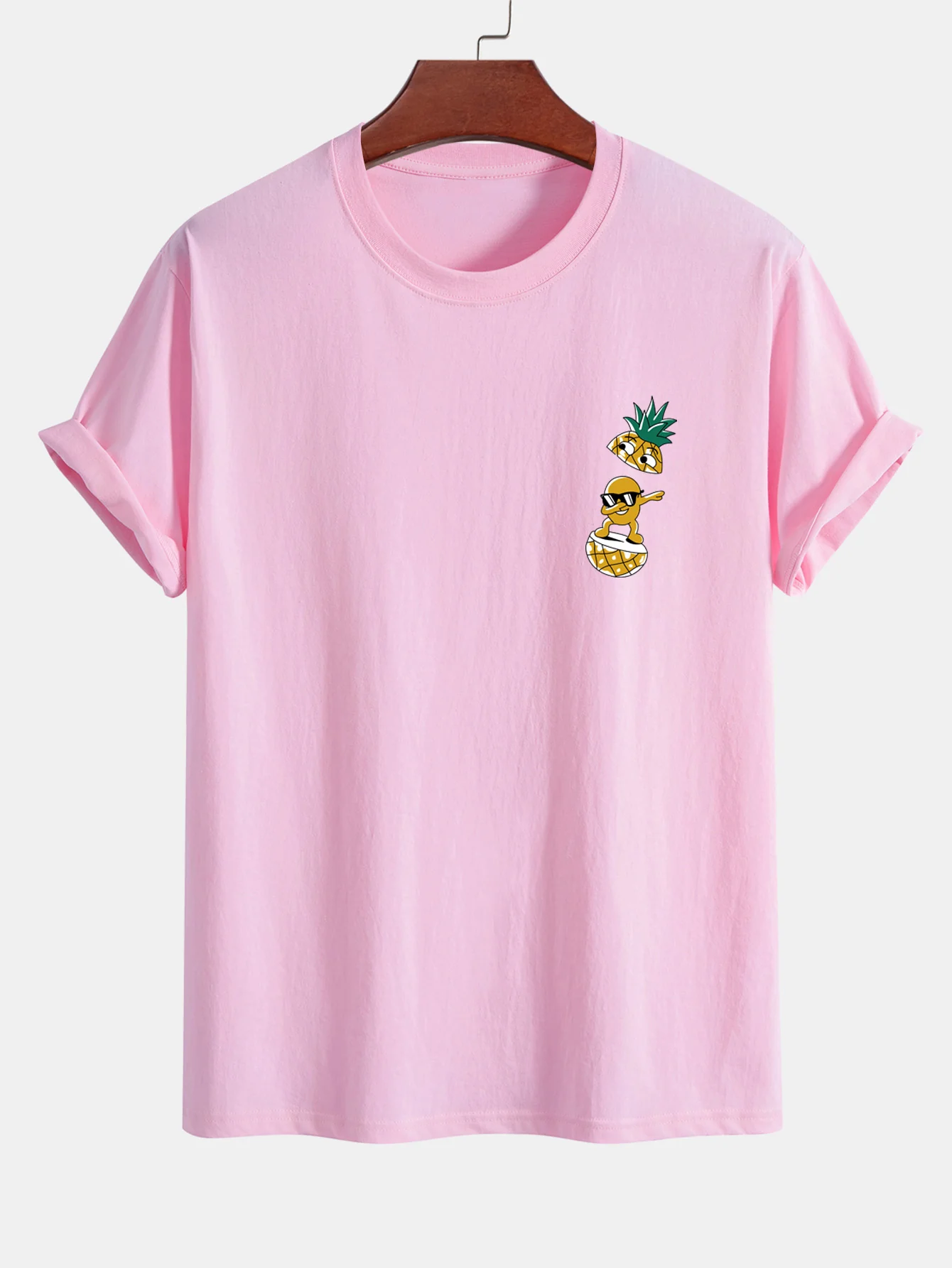 Reguläre Passform Cool Ananas Junge Druck Baumwoll-T-Shirt - Image 4