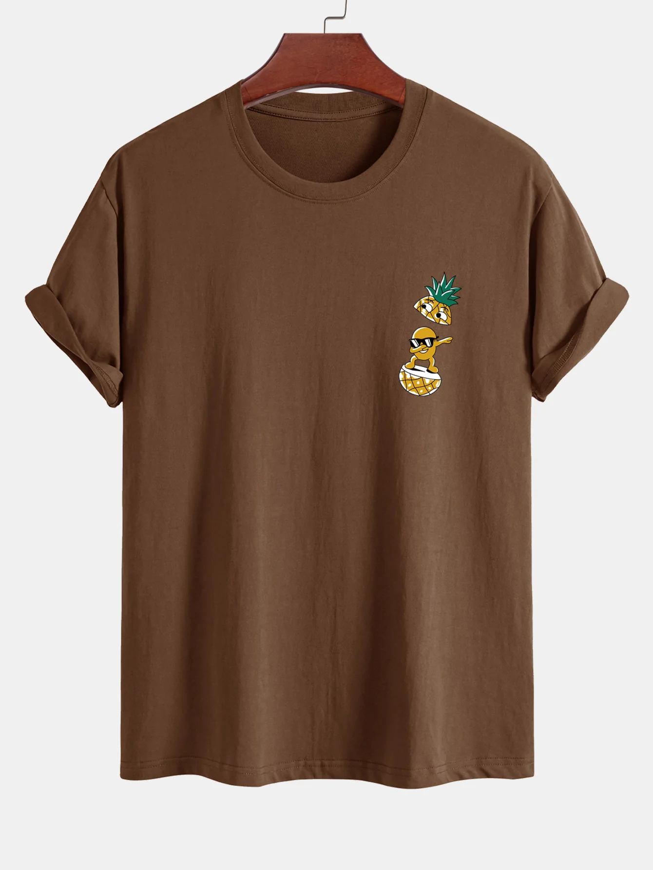 Reguläre Passform Cool Ananas Junge Druck Baumwoll-T-Shirt - Image 6