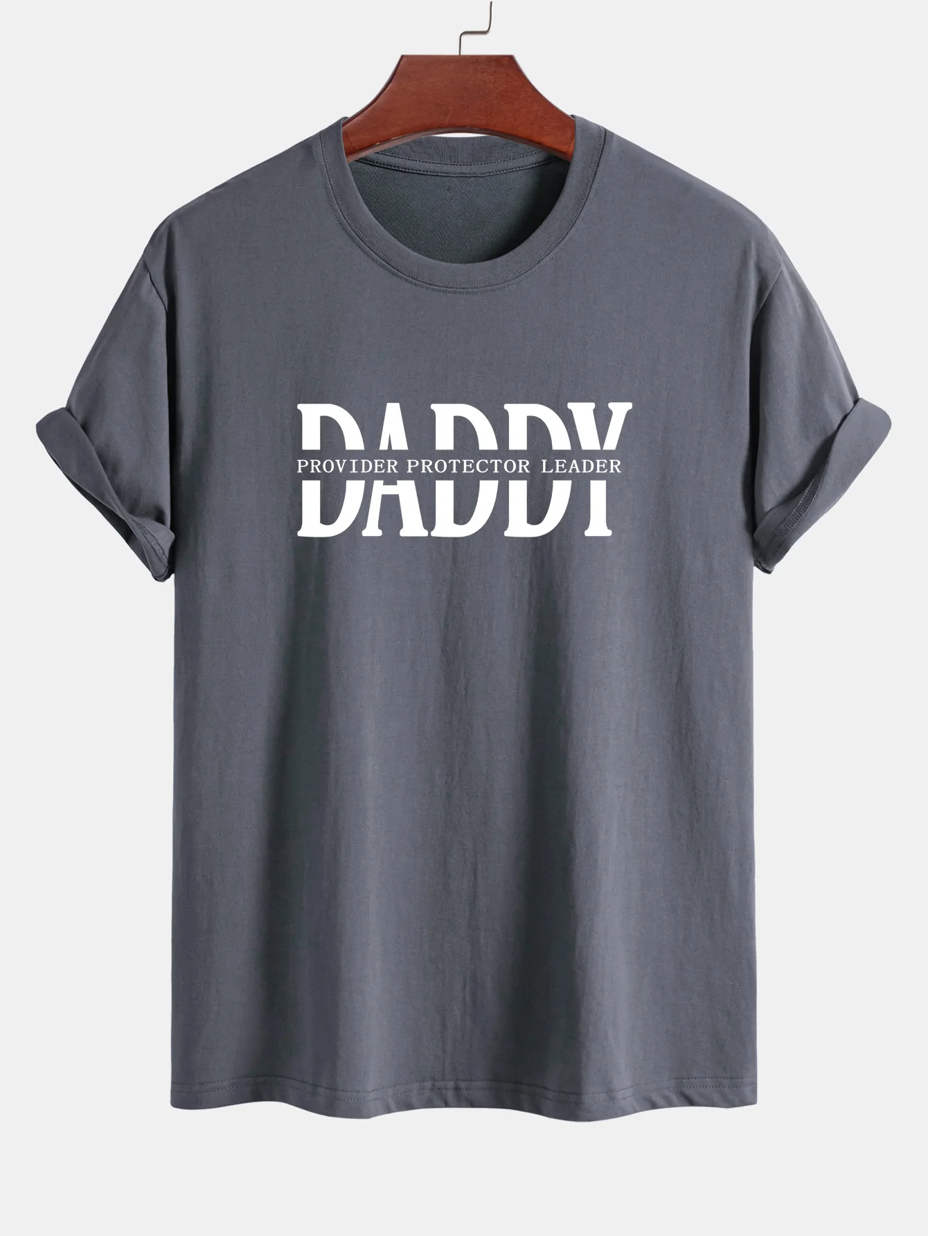 Regular Fit Daddy Print Baumwoll-T-Shirt - Image 3