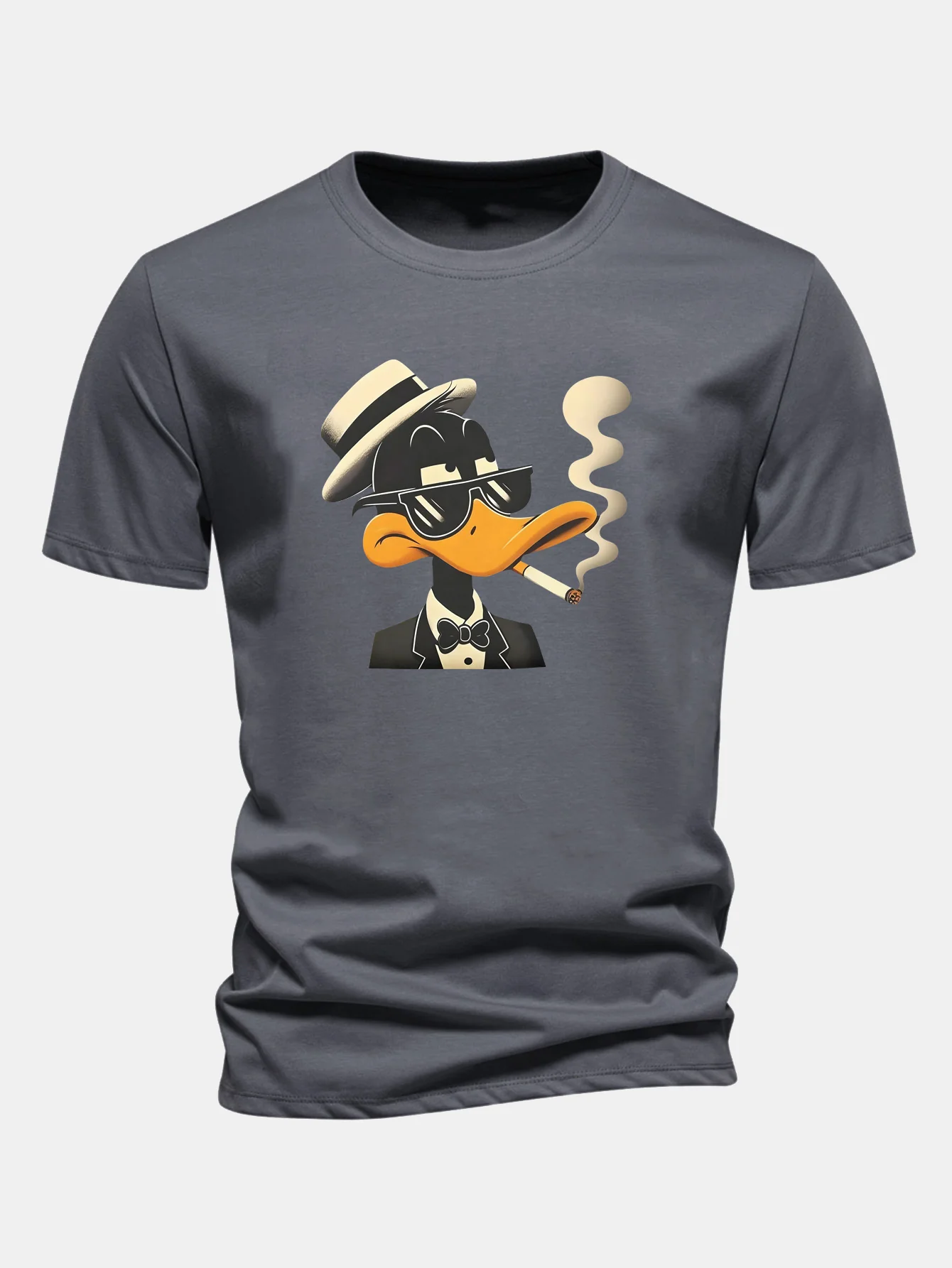 Regular Fit Dapper Duck Print Cotton T-Shirt - Image 11