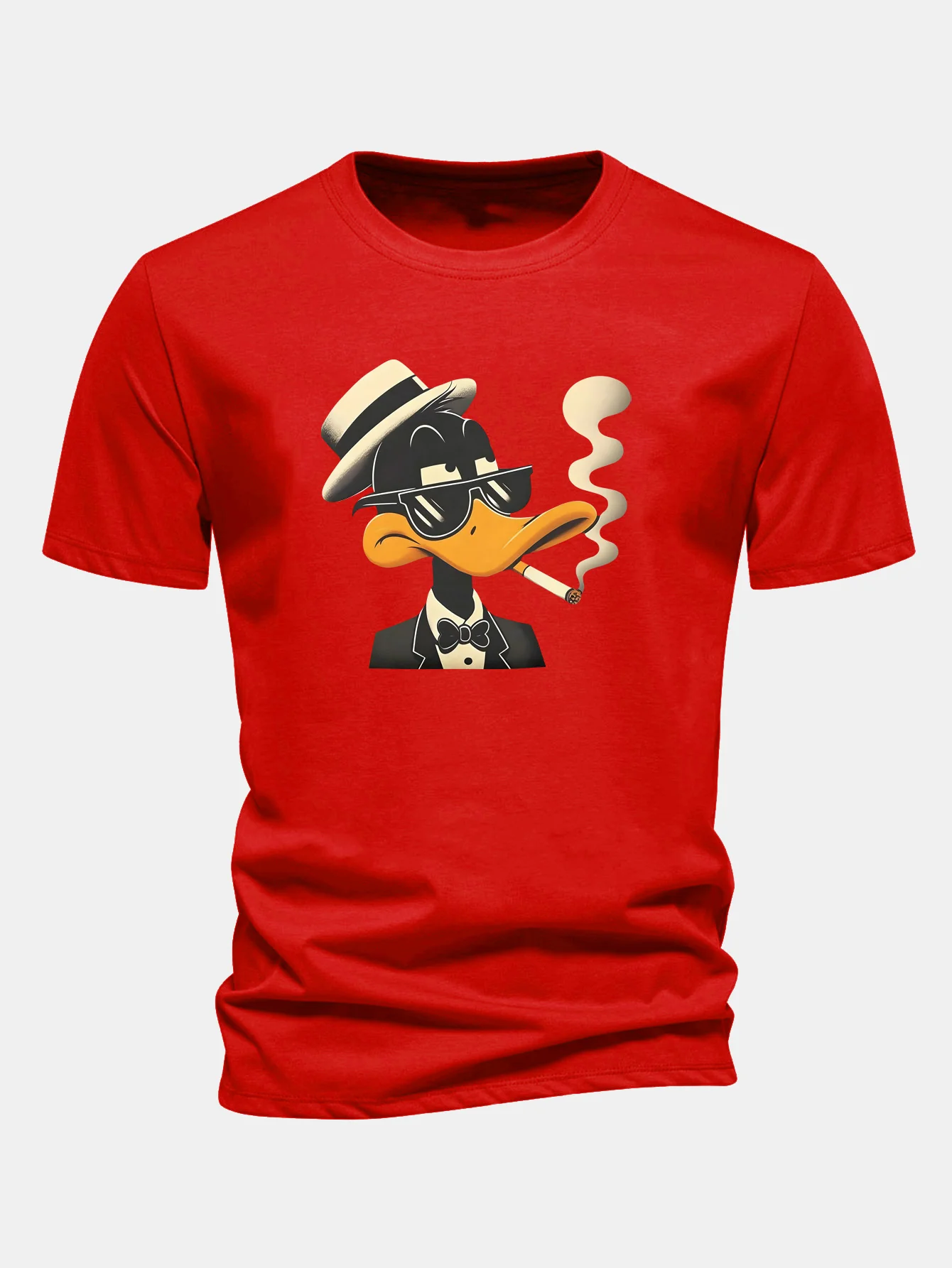 Regular Fit Dapper Duck Print Cotton T-Shirt - Image 12