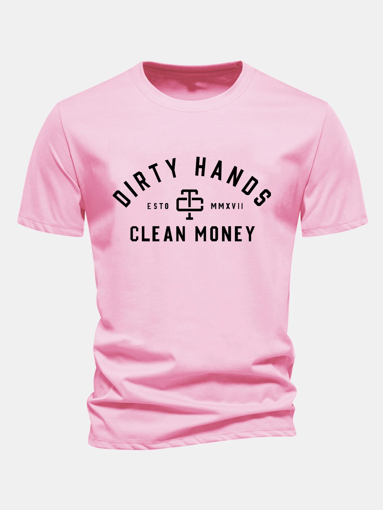 Regular Fit Dirty Hands Clean Money Bedrucktes Baumwoll-T-Shirt - Image 5