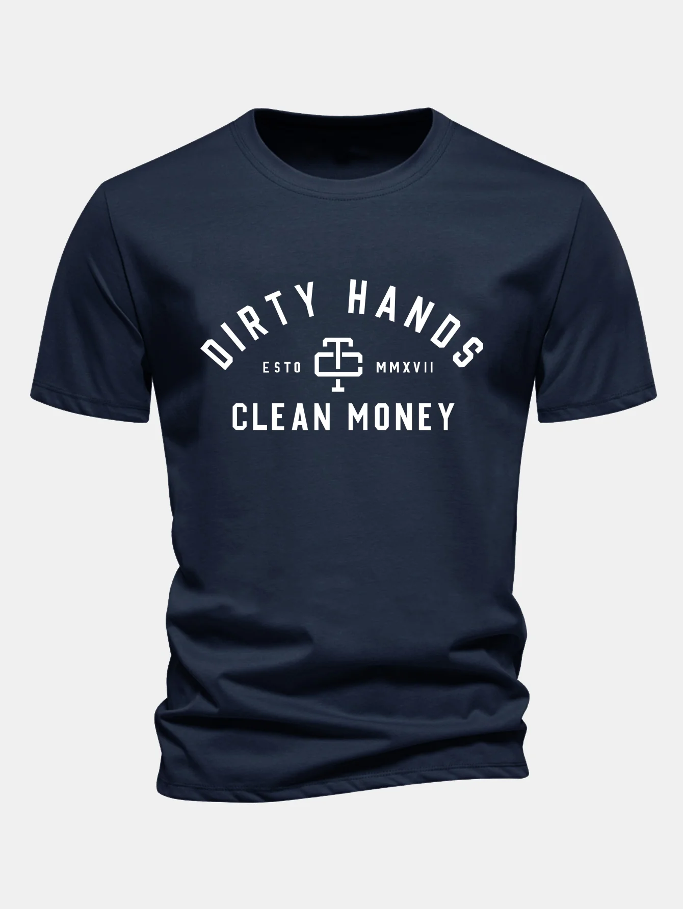 Regular Fit Dirty Hands Clean Money Bedrucktes Baumwoll-T-Shirt - Image 7