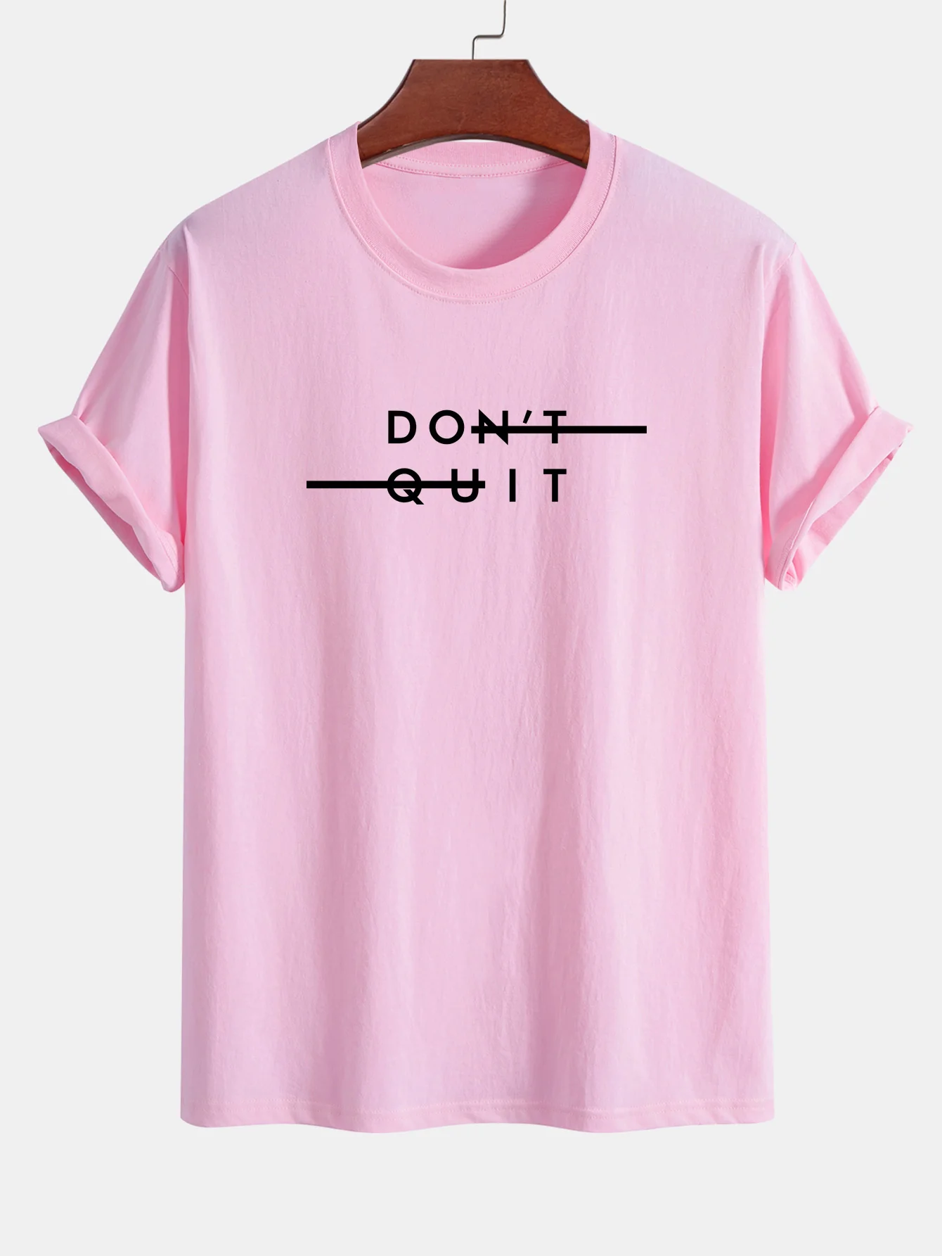 Regular Fit Don't Quit Print Baumwoll-T-Shirt - Image 11