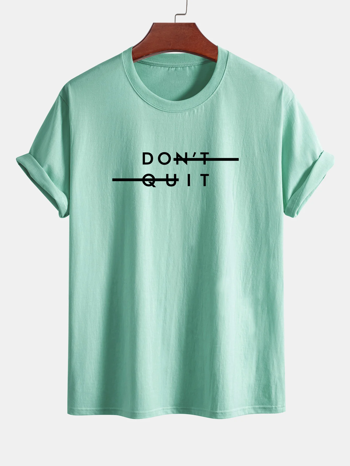 Regular Fit Don't Quit Print Baumwoll-T-Shirt - Image 13
