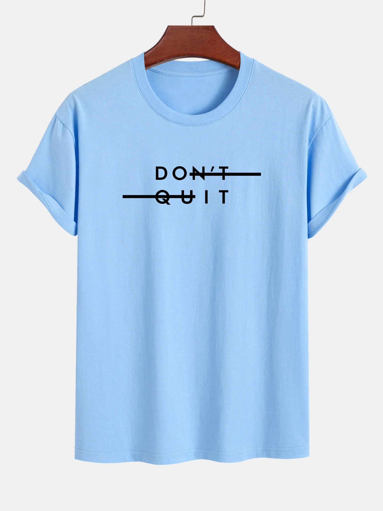 Regular Fit Don't Quit Print Baumwoll-T-Shirt - Image 14