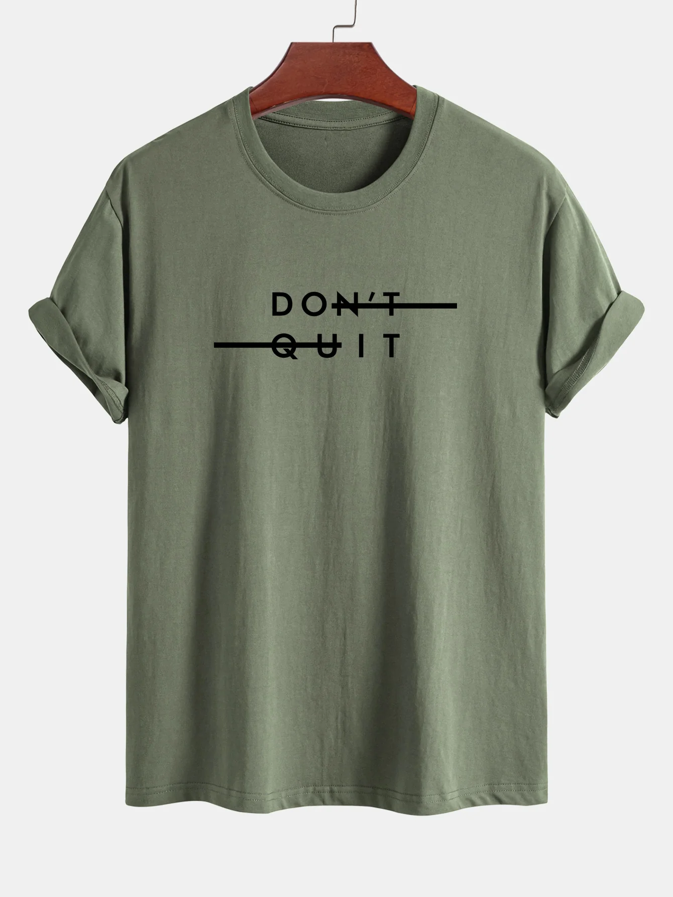 Regular Fit Don't Quit Print Baumwoll-T-Shirt - Image 15