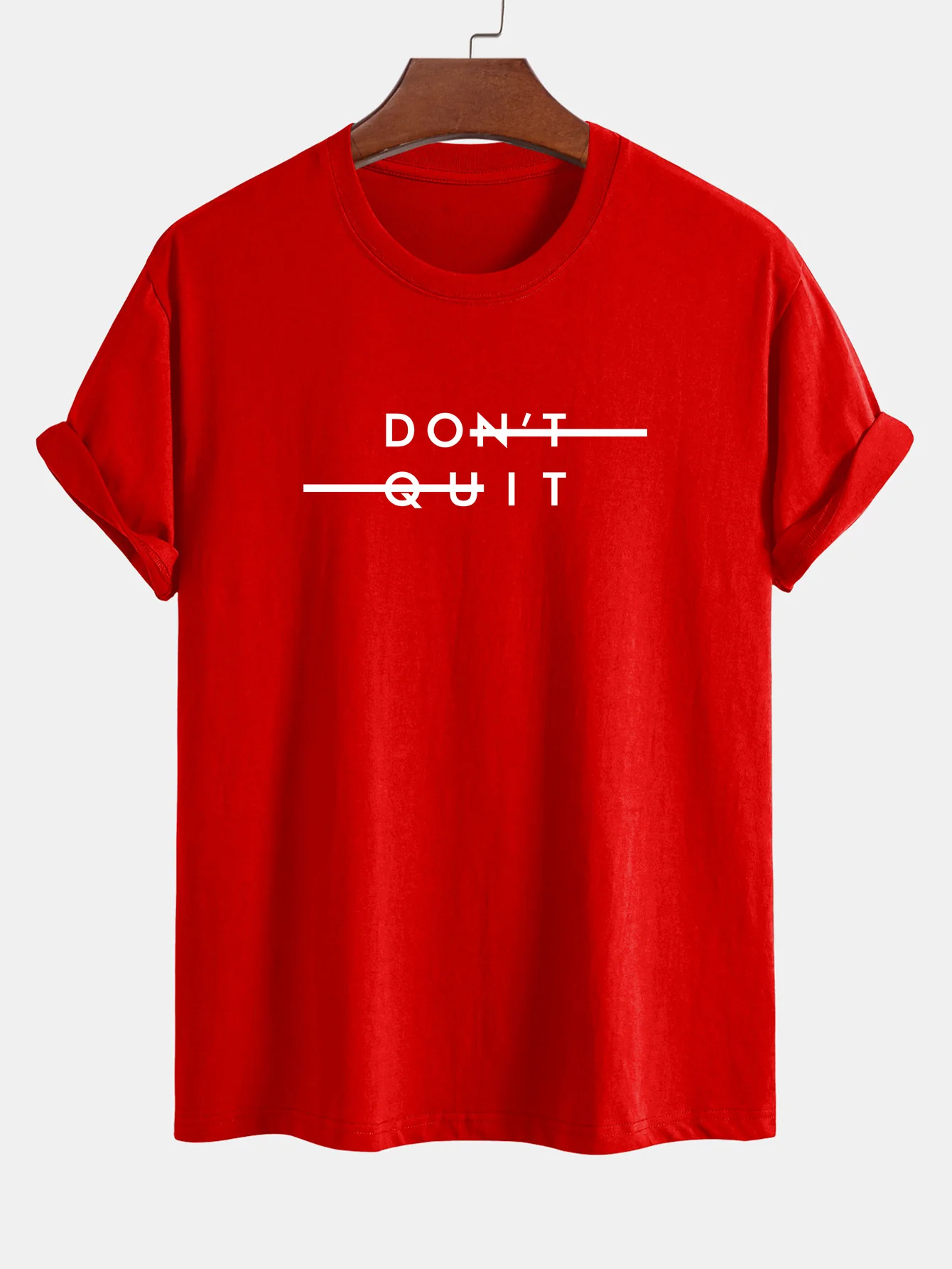Regular Fit Don't Quit Print Baumwoll-T-Shirt - Image 16