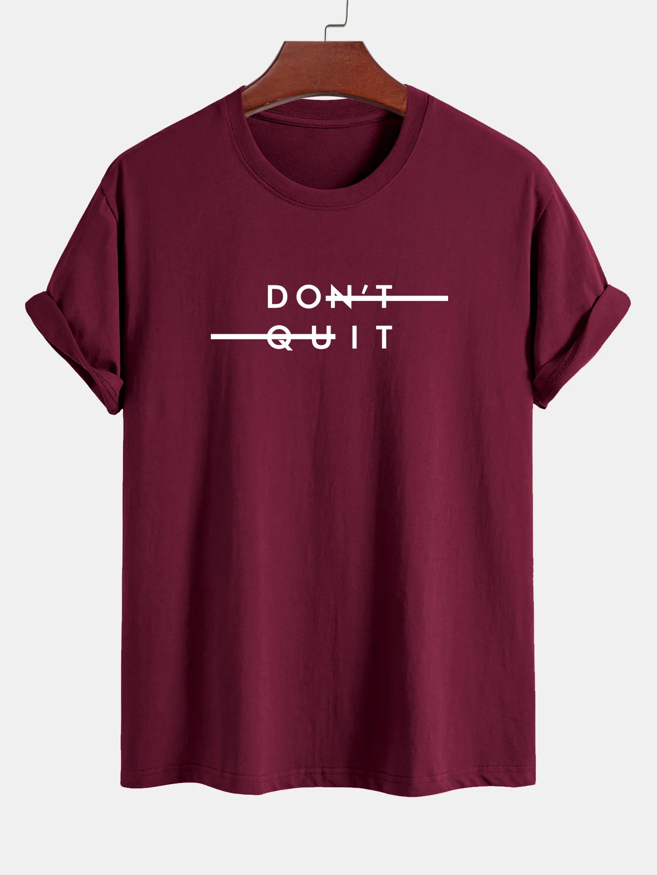 Regular Fit Don't Quit Print Baumwoll-T-Shirt - Image 7