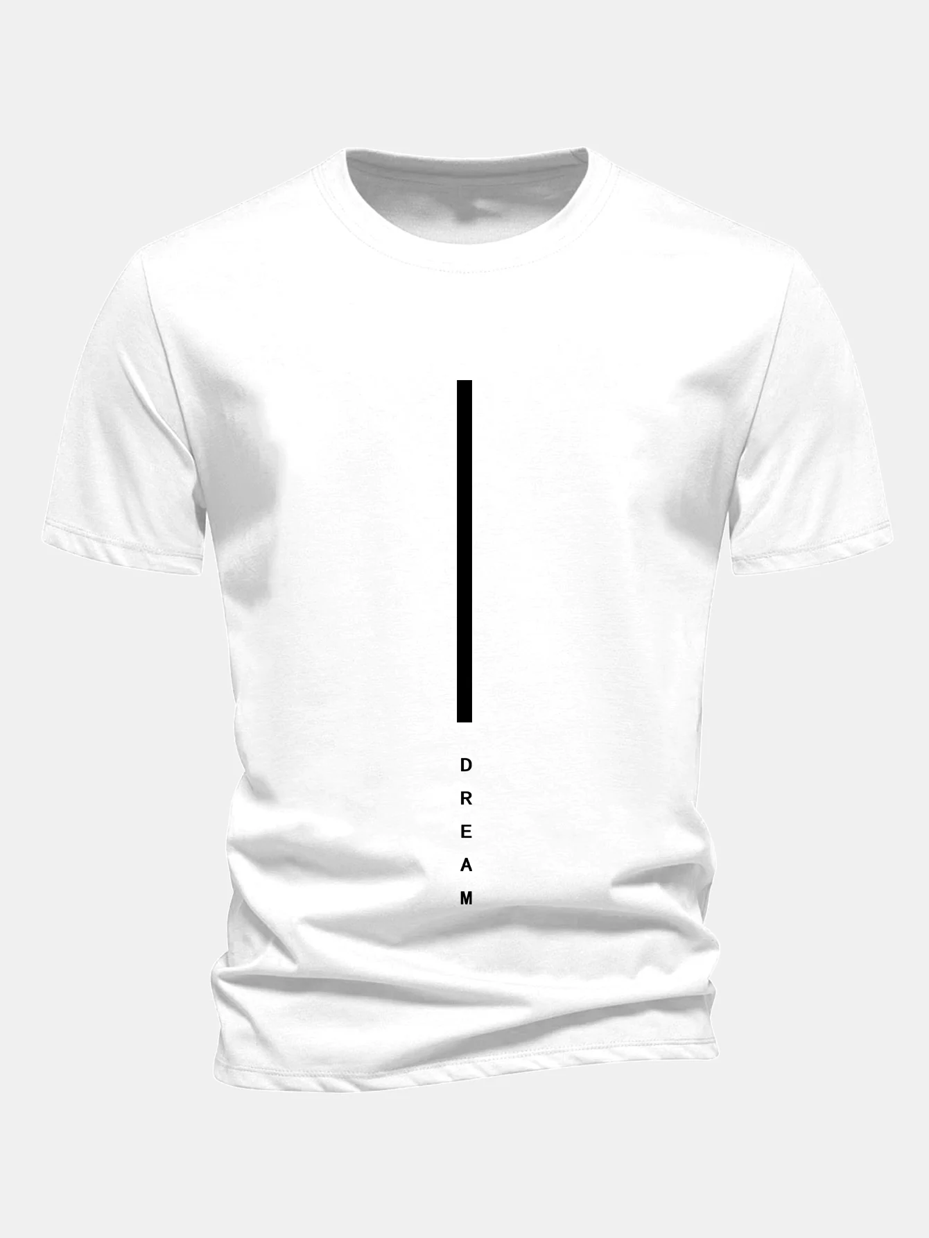 Regular Fit Dream Streifen Print Baumwoll-T-Shirt - Image 2