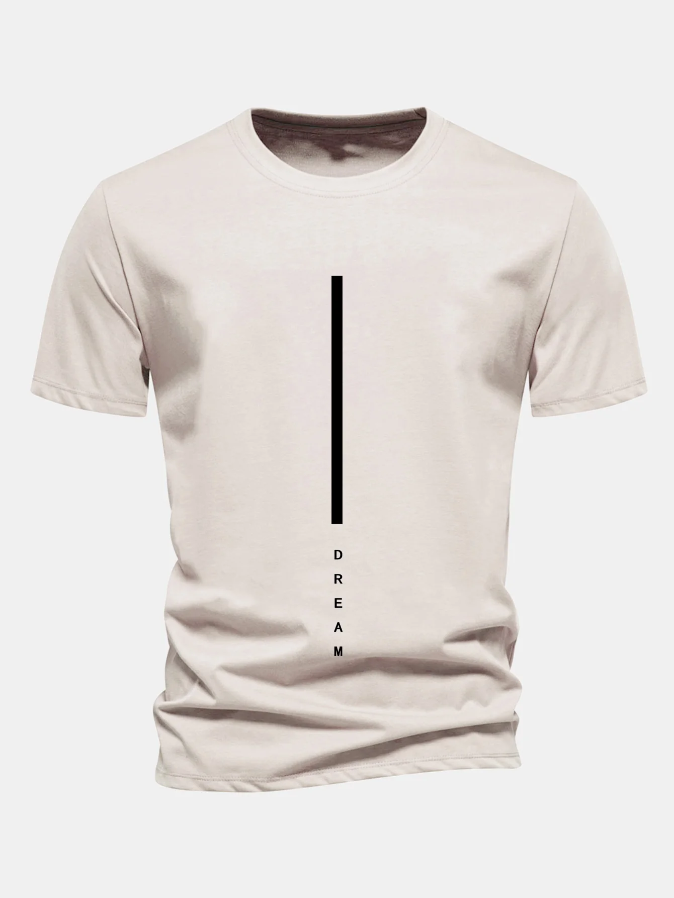 Regular Fit Dream Streifen Print Baumwoll-T-Shirt - Image 3
