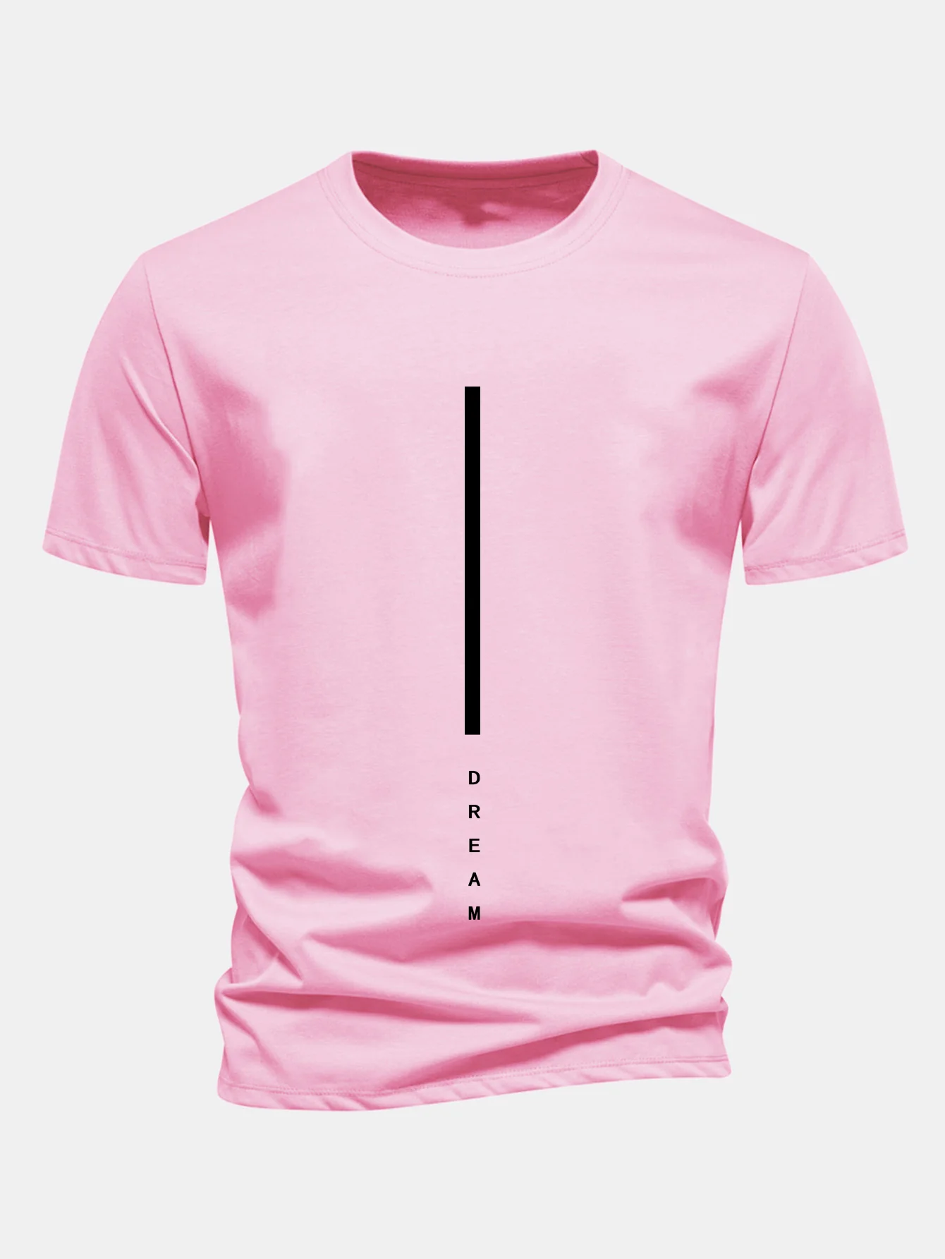 Regular Fit Dream Streifen Print Baumwoll-T-Shirt - Image 4