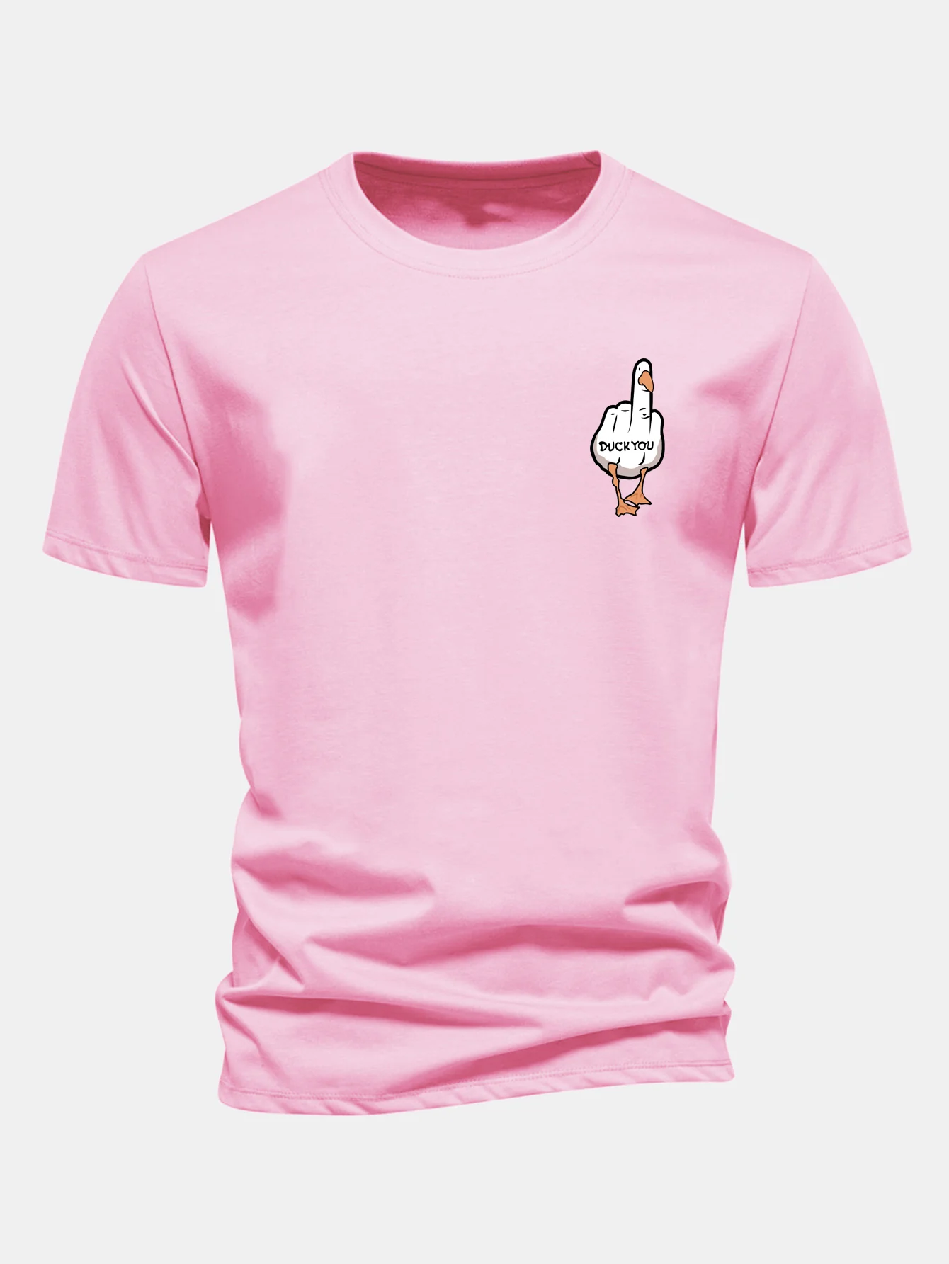 Regular Fit Duck You Print Cotton T-Shirt - Image 10